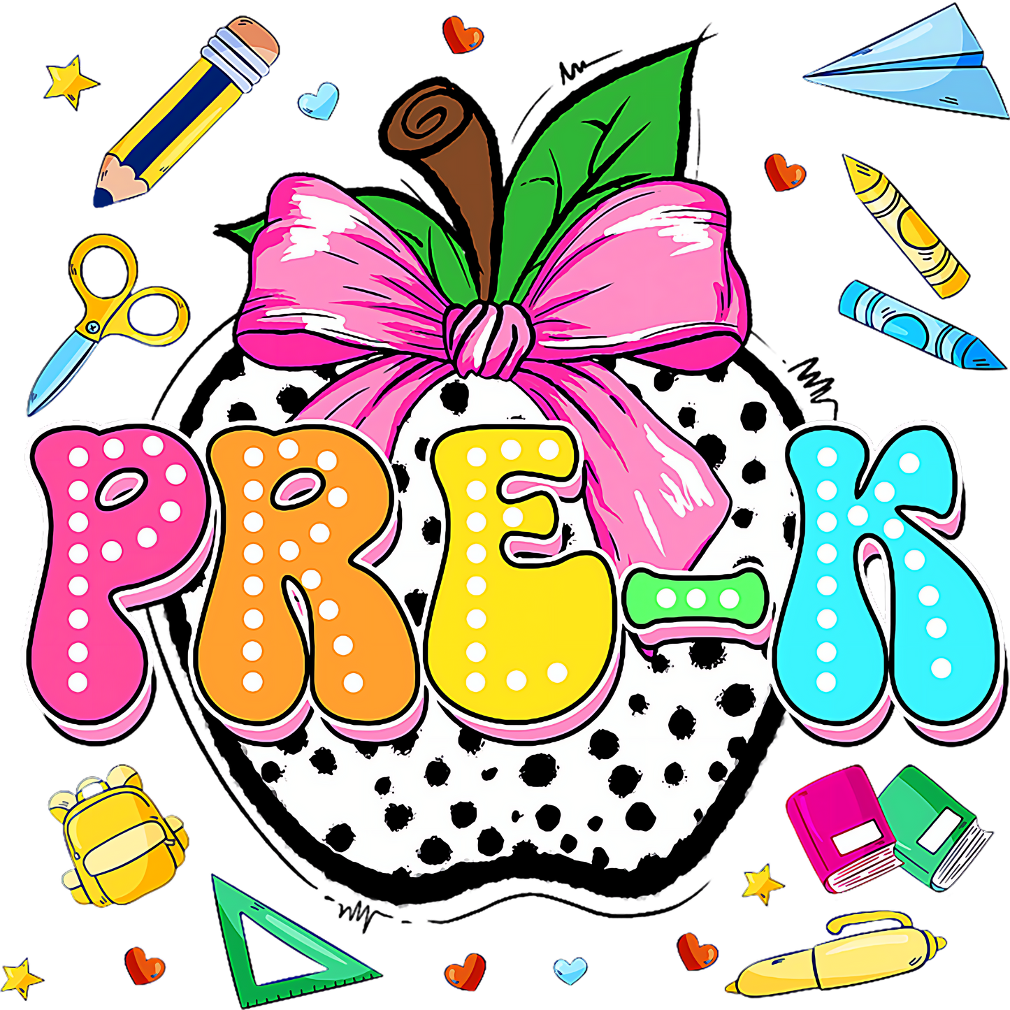 PRE-K POLKA DOT APPLE