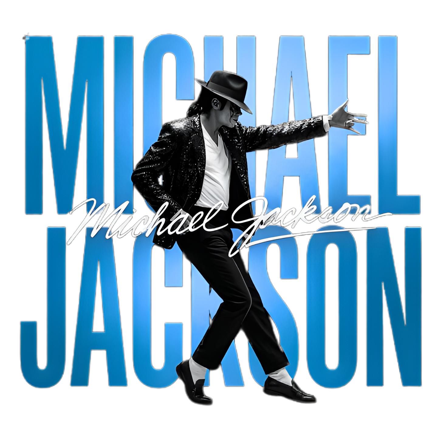 MICHAEL JACKSON BLUE LETTERS