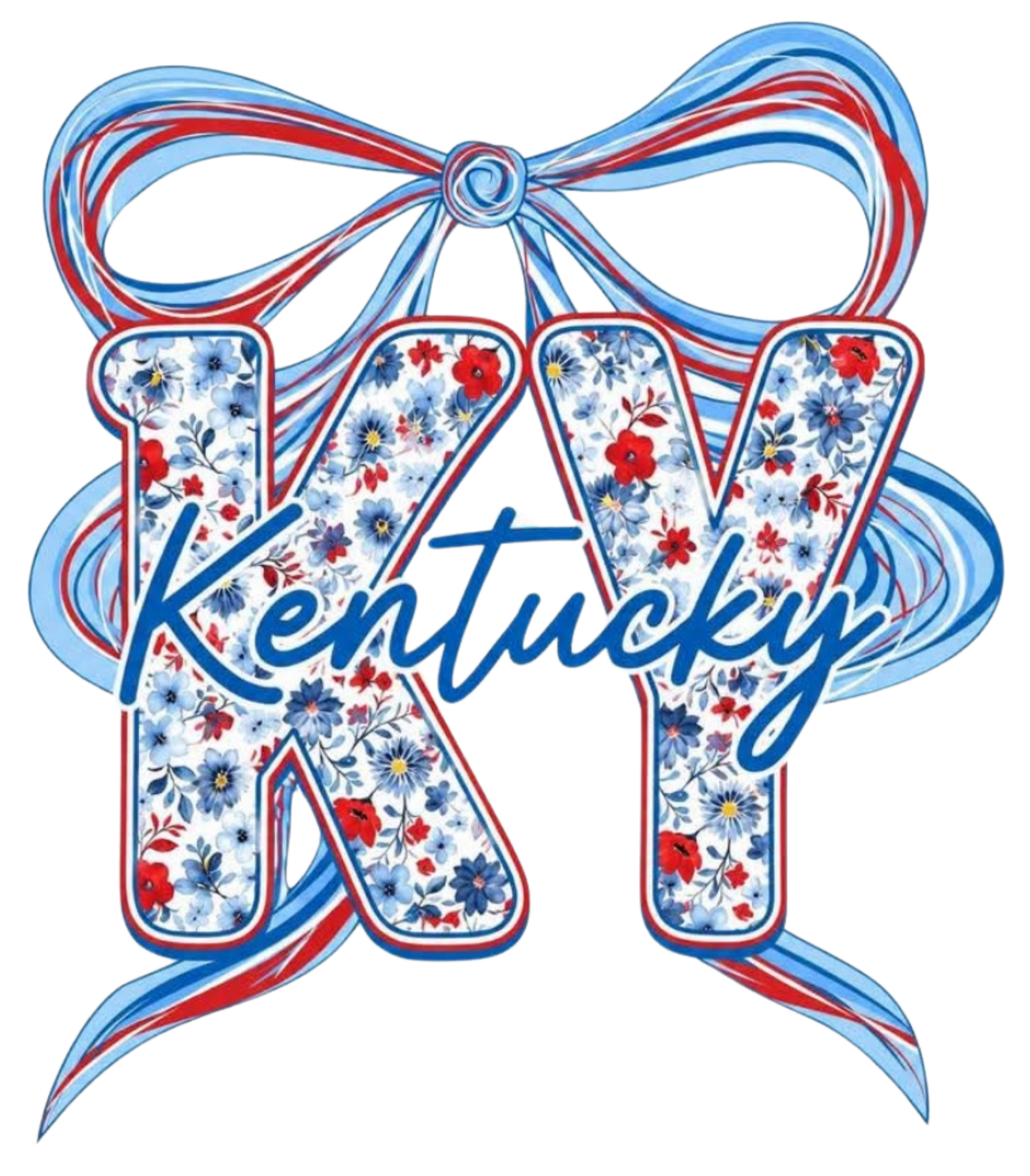 KENTUCKY FLORAL RIBBON