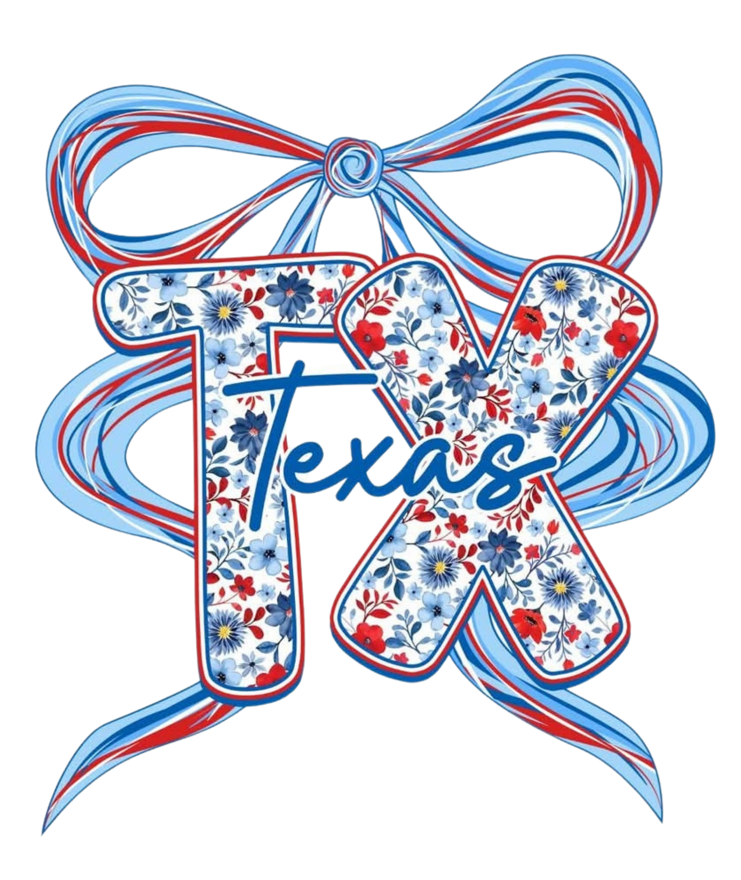 TEXAS FLORAL RIBBON