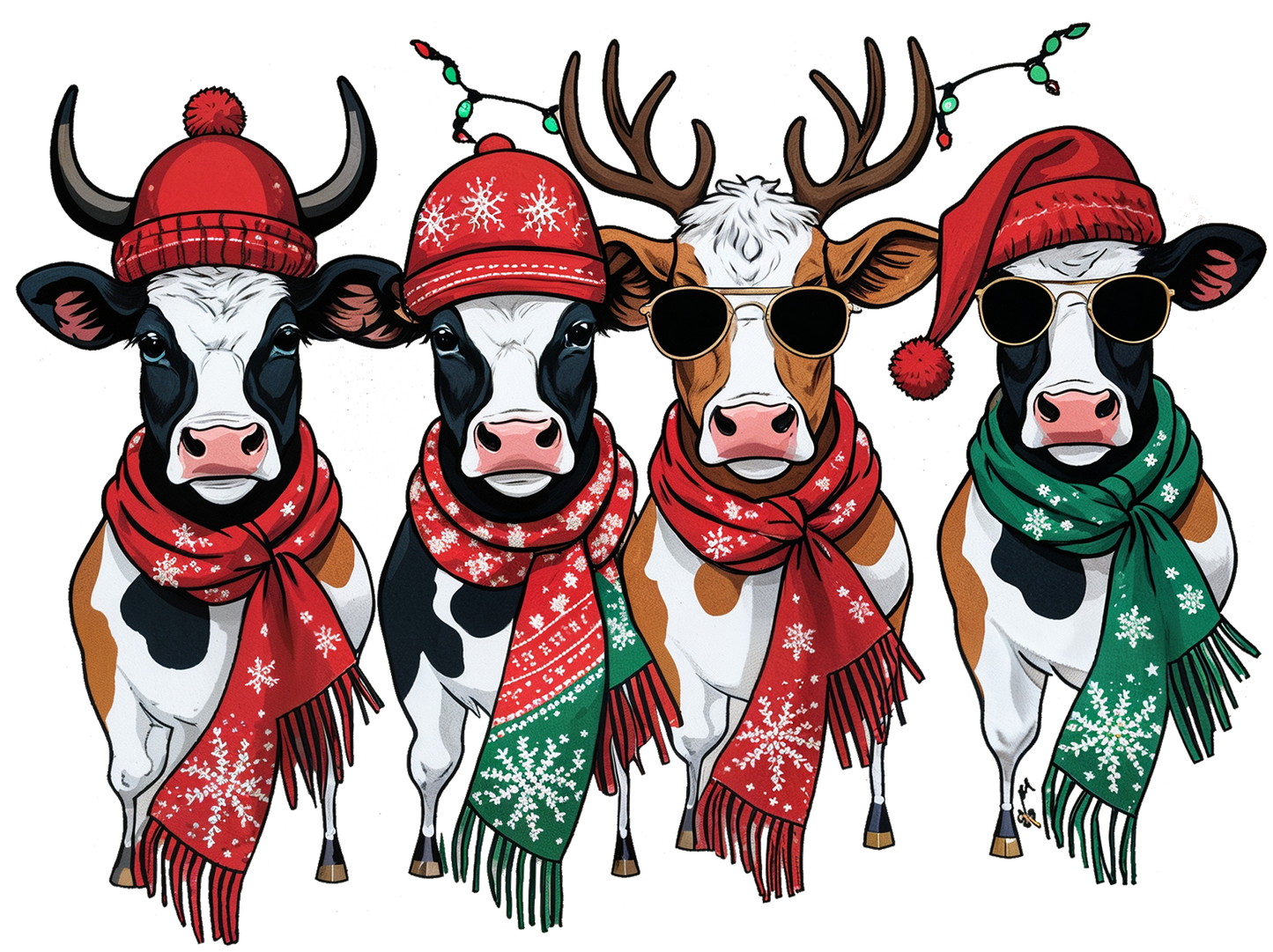 CHRISTMAS COWS