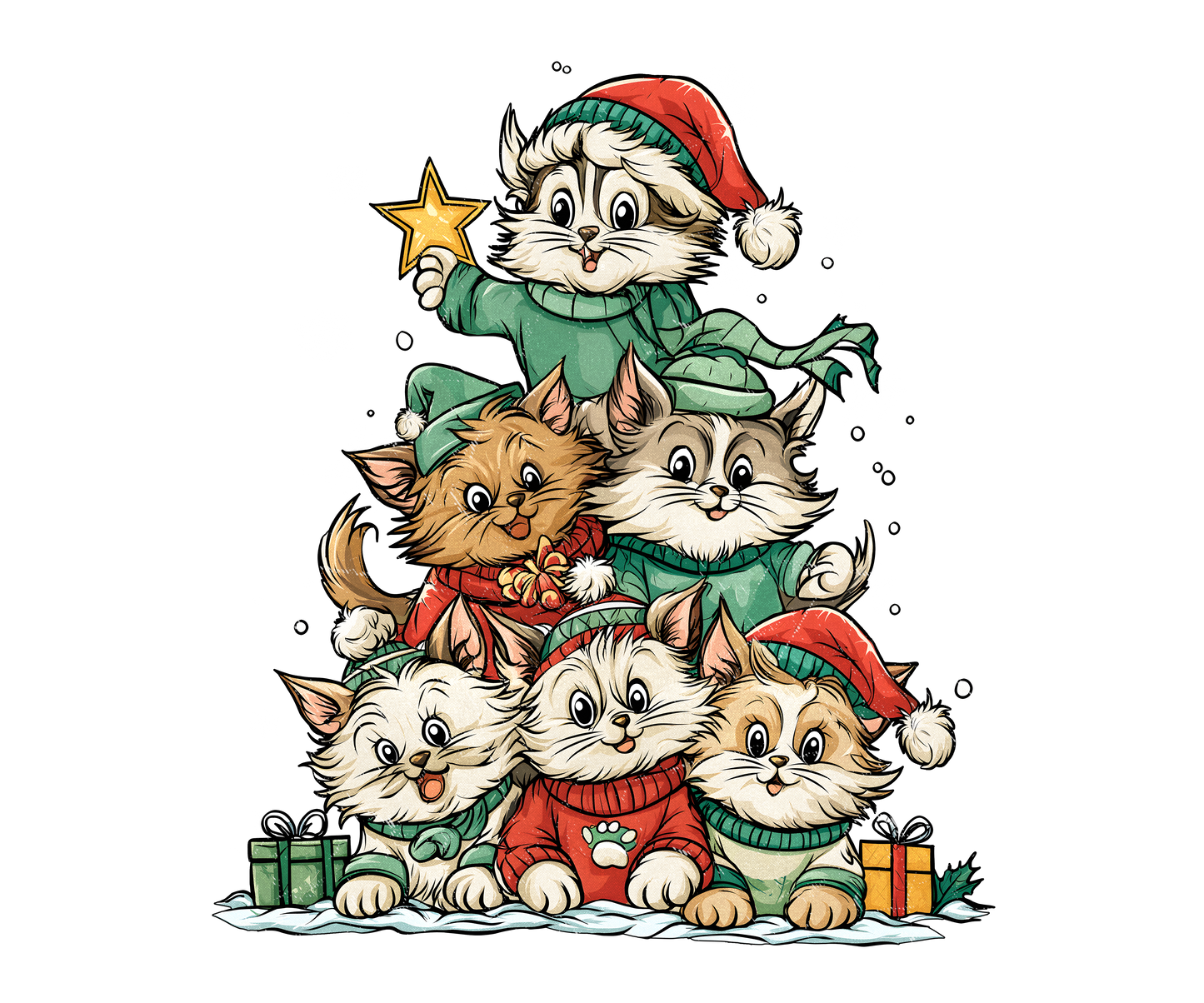 CAT CHRISTMAS TREE