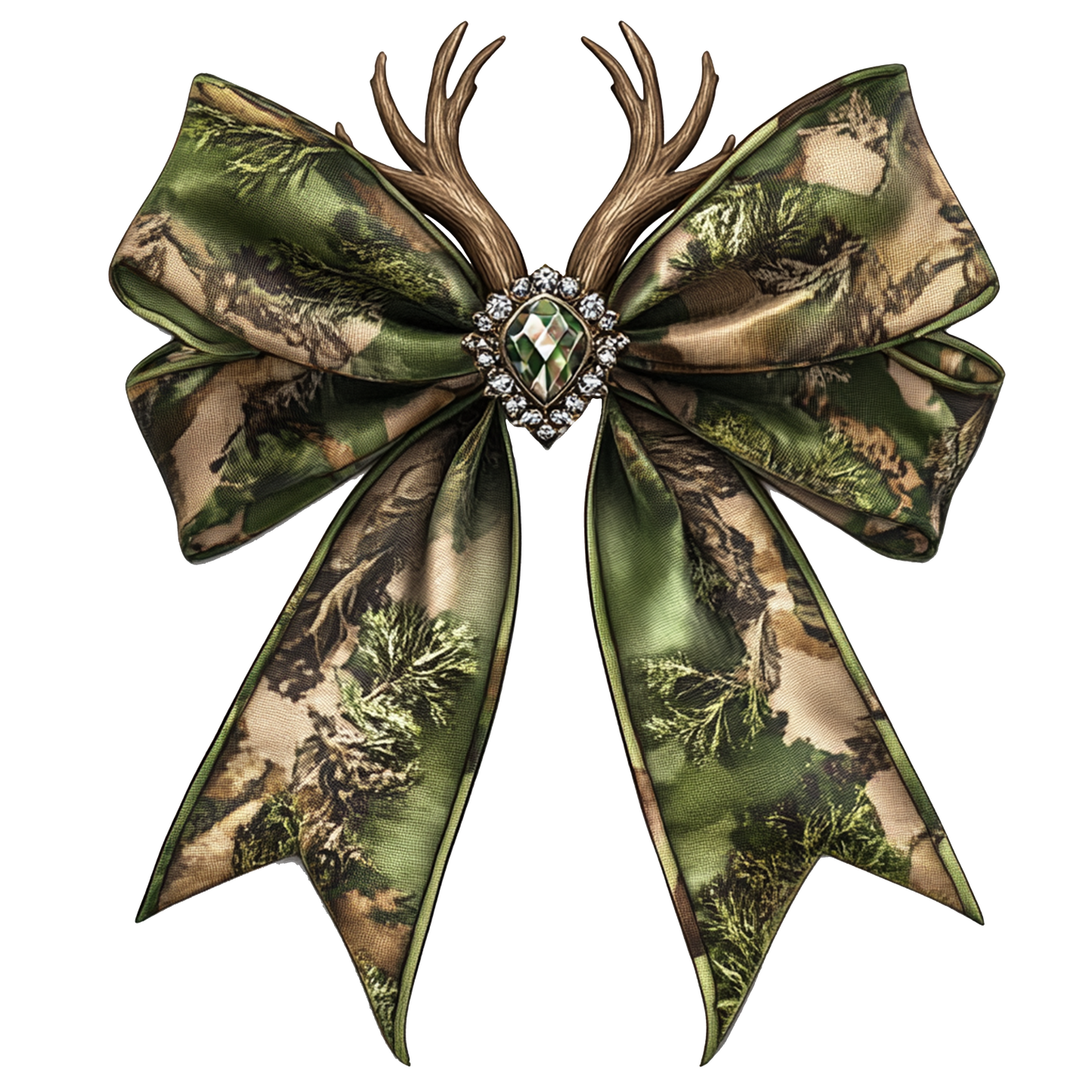 CAMO BOW WITH ANTLERS