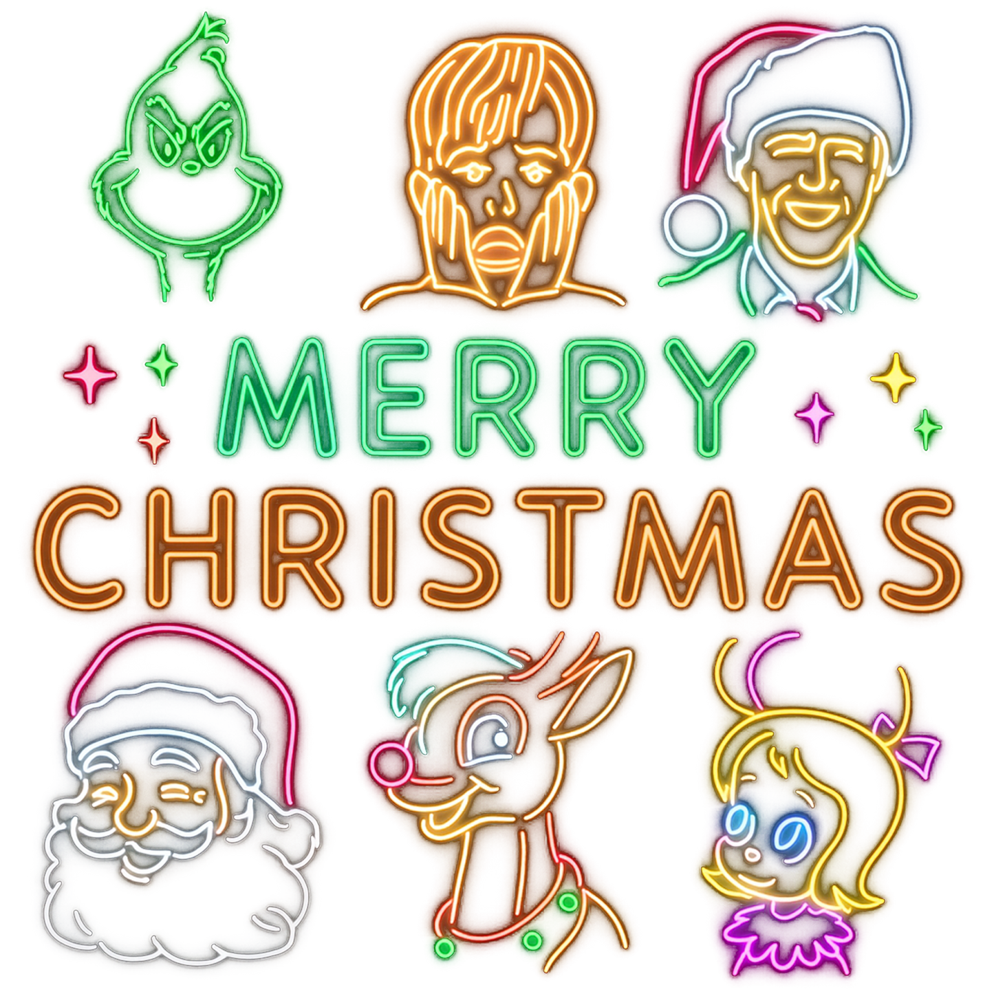 MERRY CHRISTMAS WITH MOVIE CHARACTERS