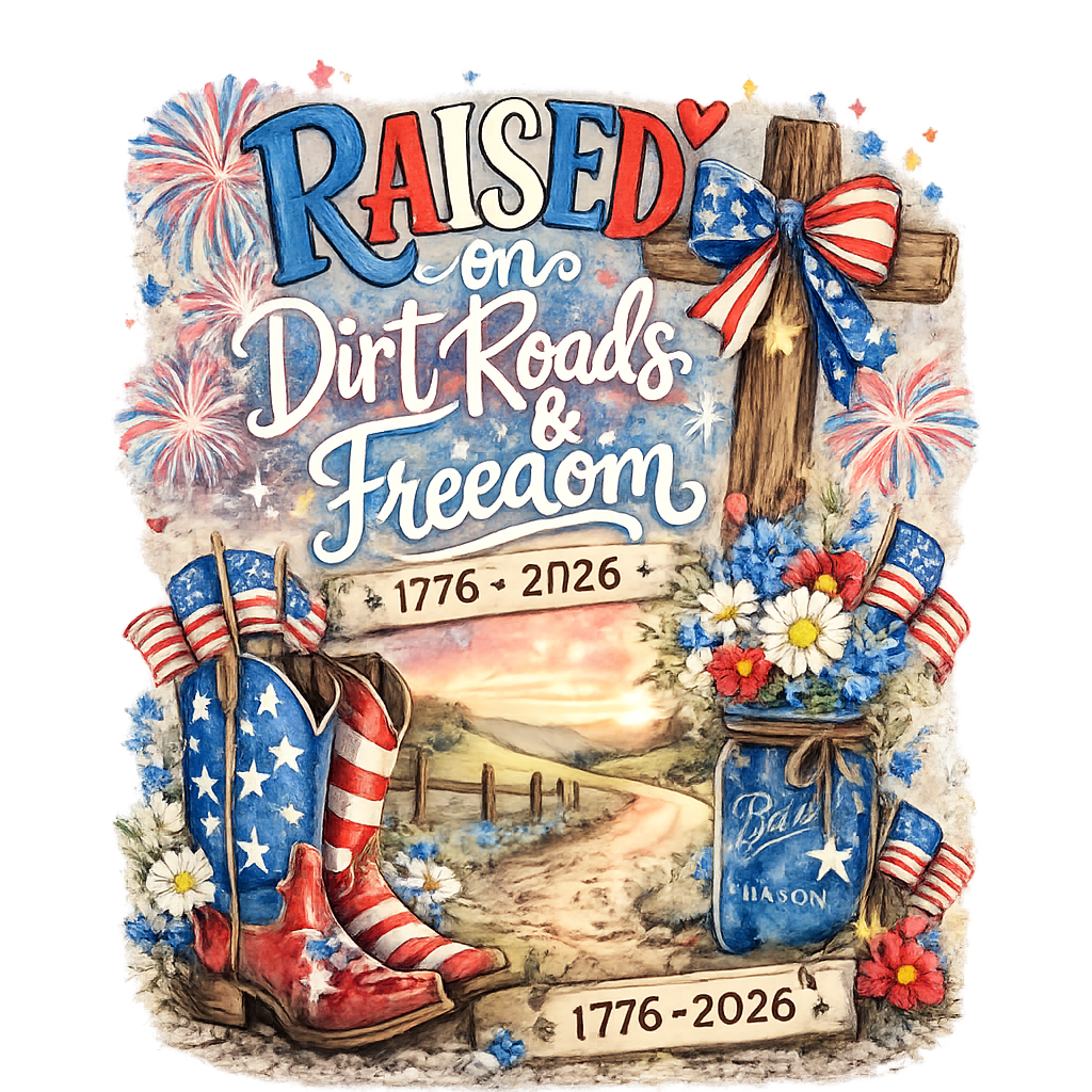 RAISED ON DIRT ROADS AND FREEDOM