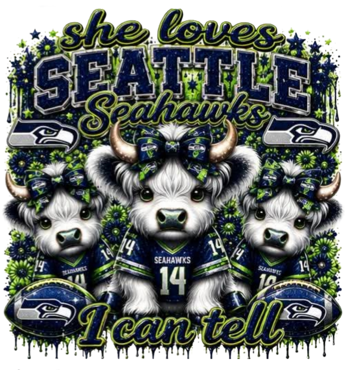 SHE LOVES SEATTLE SEAHAWKS