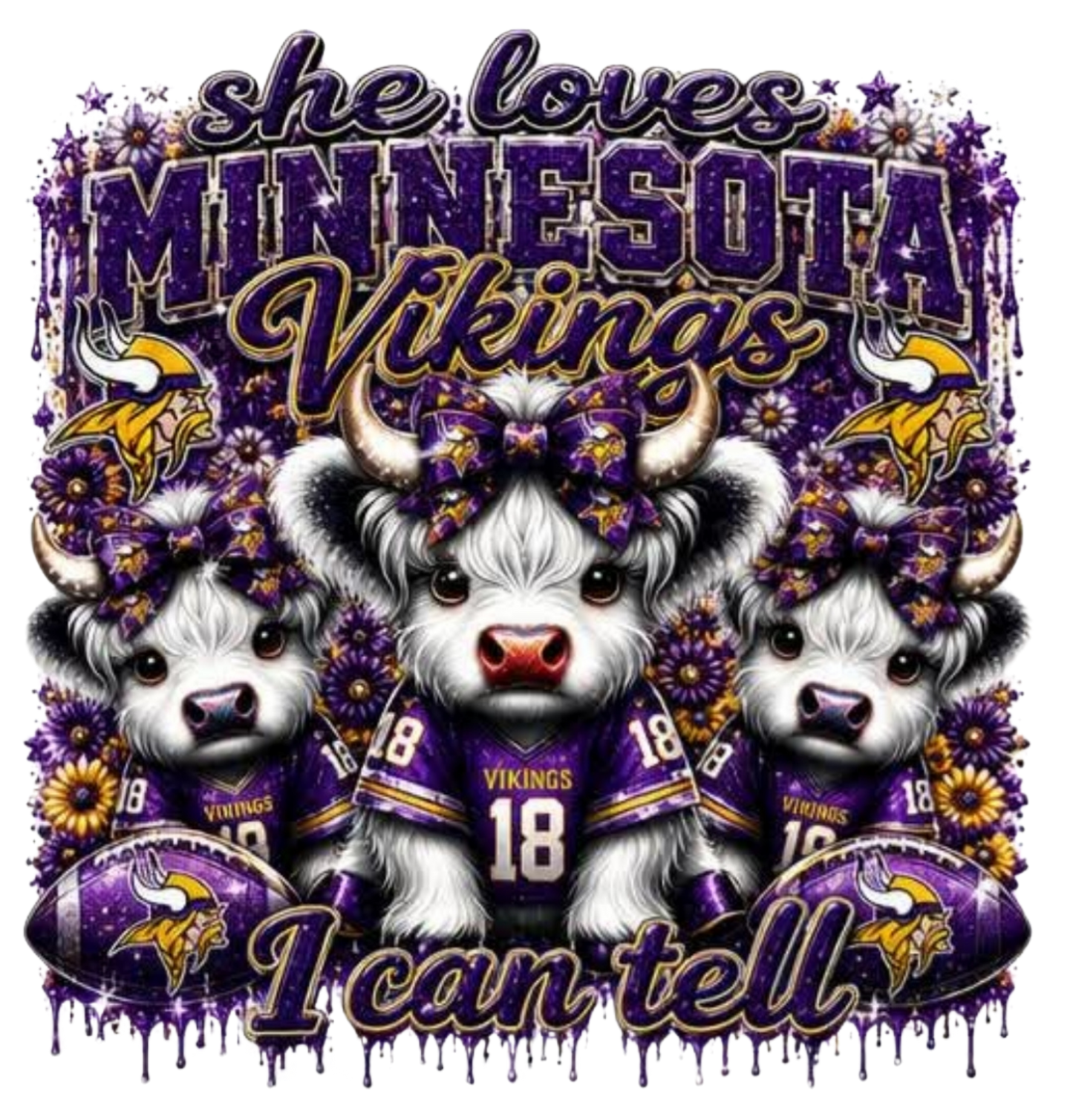 SHE LOVES MINNESOTA VIKINGS