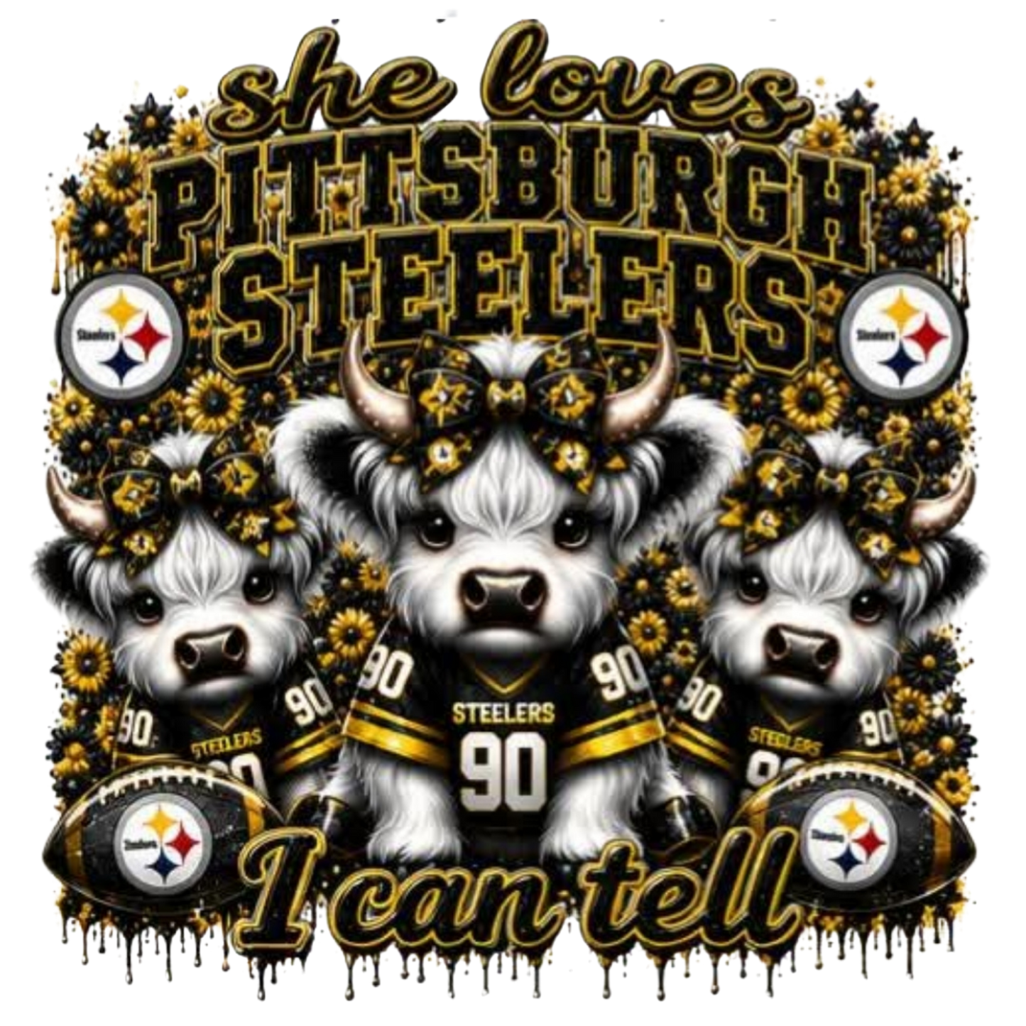 SHE LOVES PITTSBURGH STEELERS