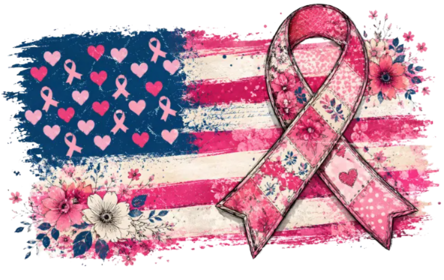 BREAST CANCER AWARENESS FLAG