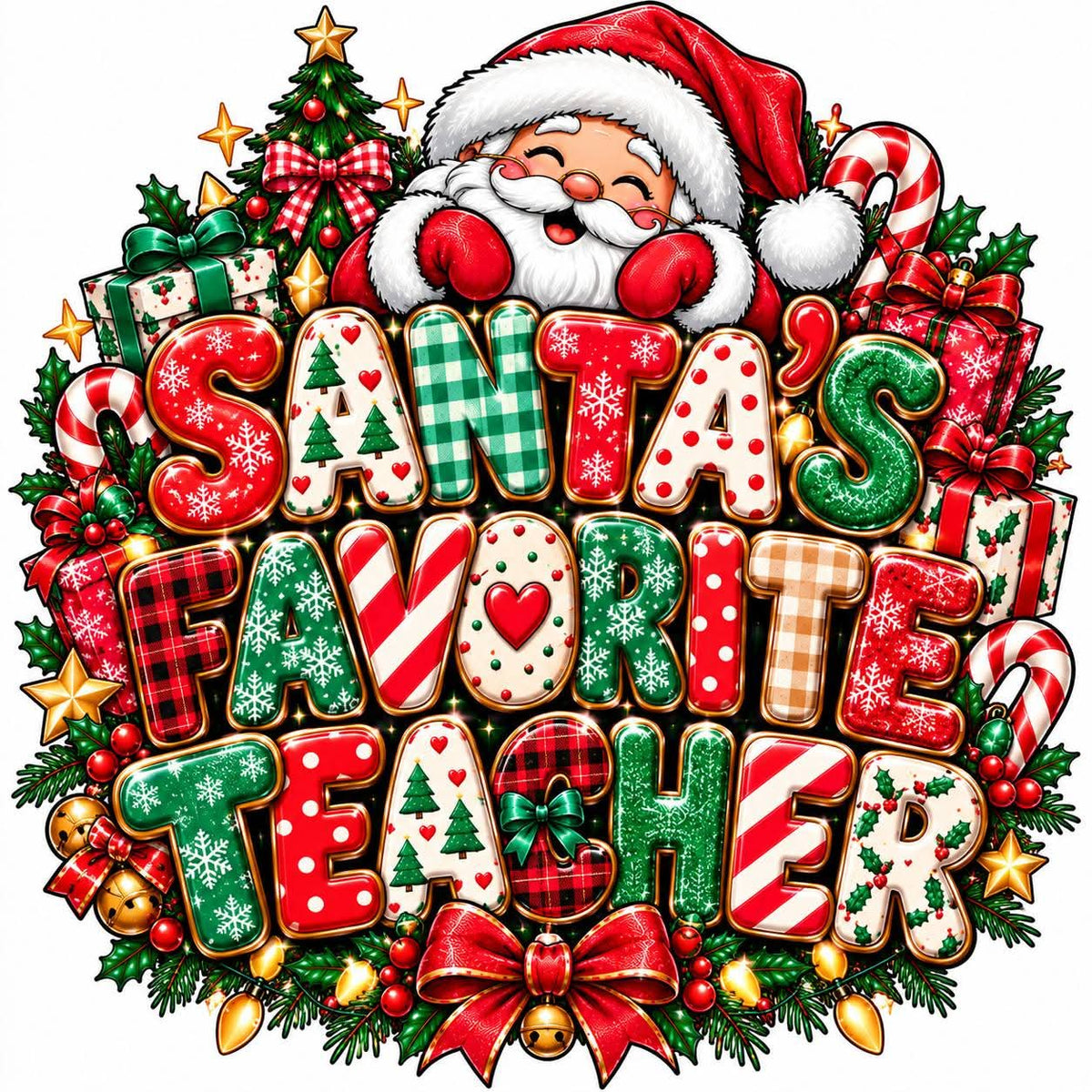 SANTAS FAVORITE TEACHER