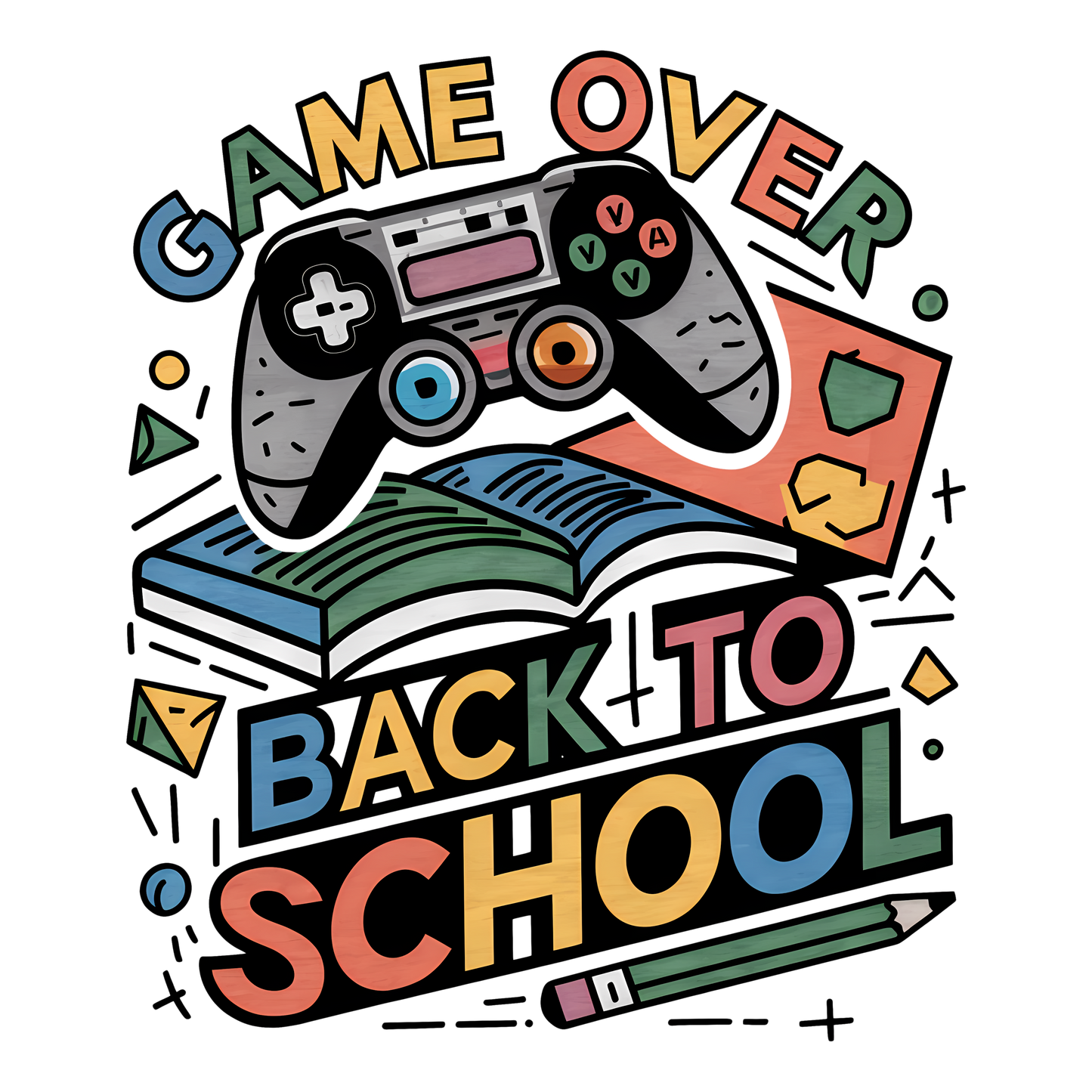 GAME OVER BACK TO SCHOOL DARK TONES