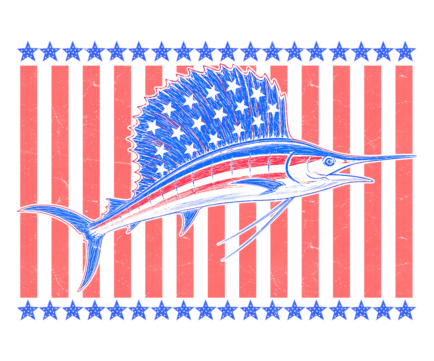 RED WHITE AND BLUE #138