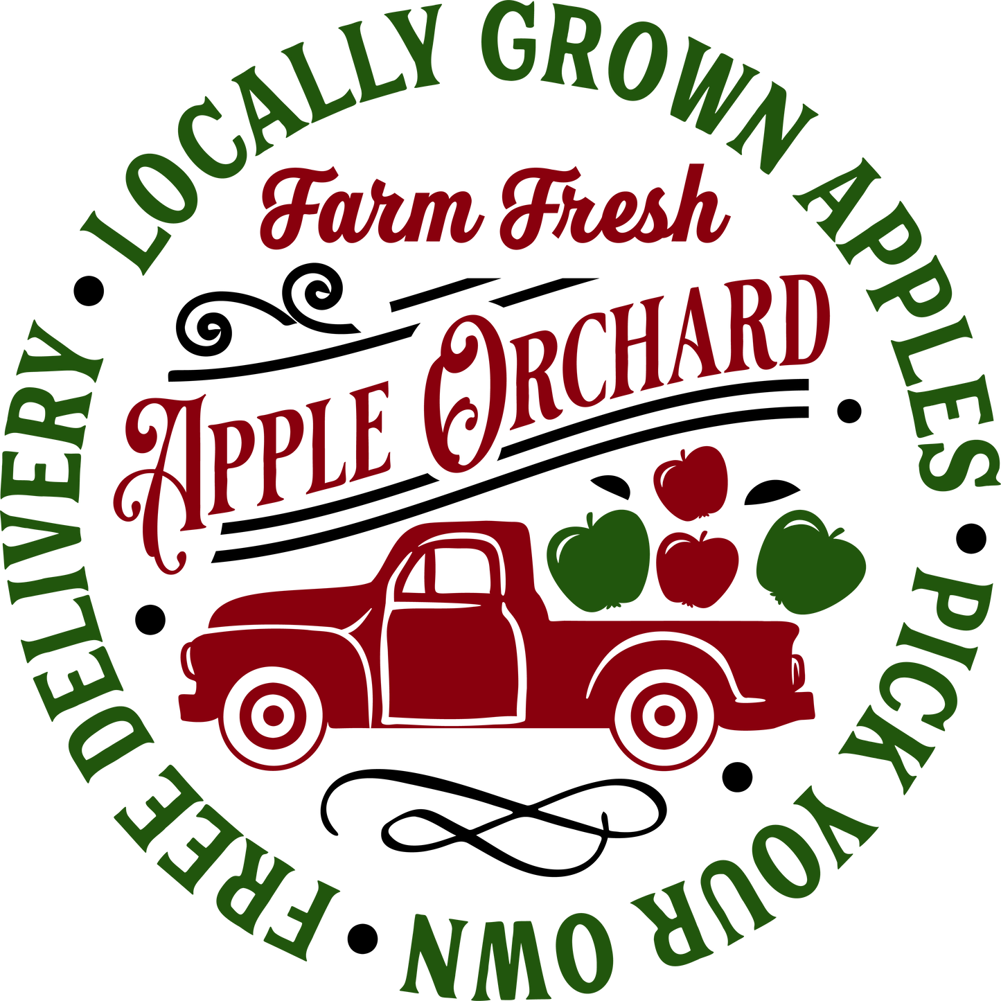 LOCALLY GROWN APPLES