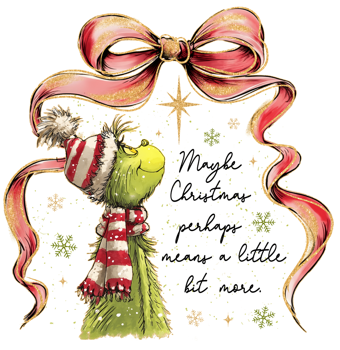 GRINCH WITH RIBBON