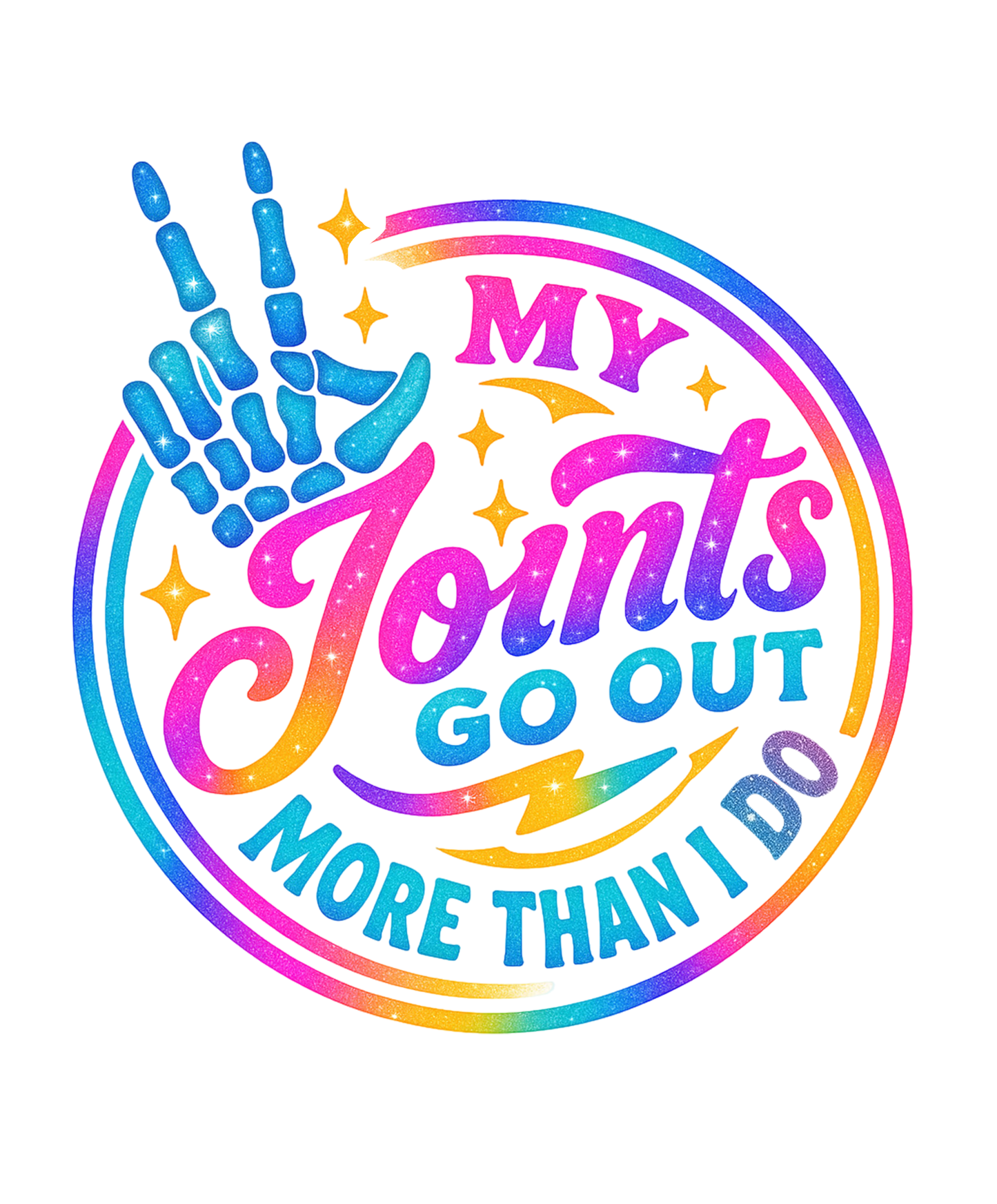MY JOINTS GO OUT MOR THAN I DO