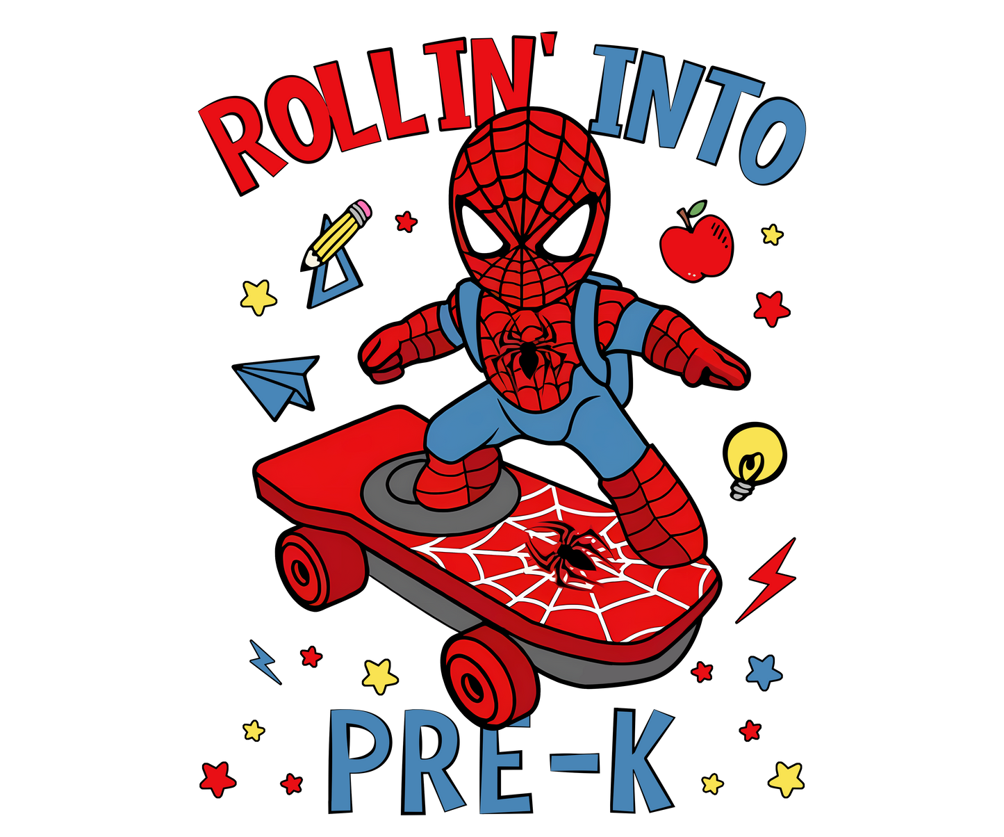 SPIDERMAN ROLLIN' INTO PRE-K