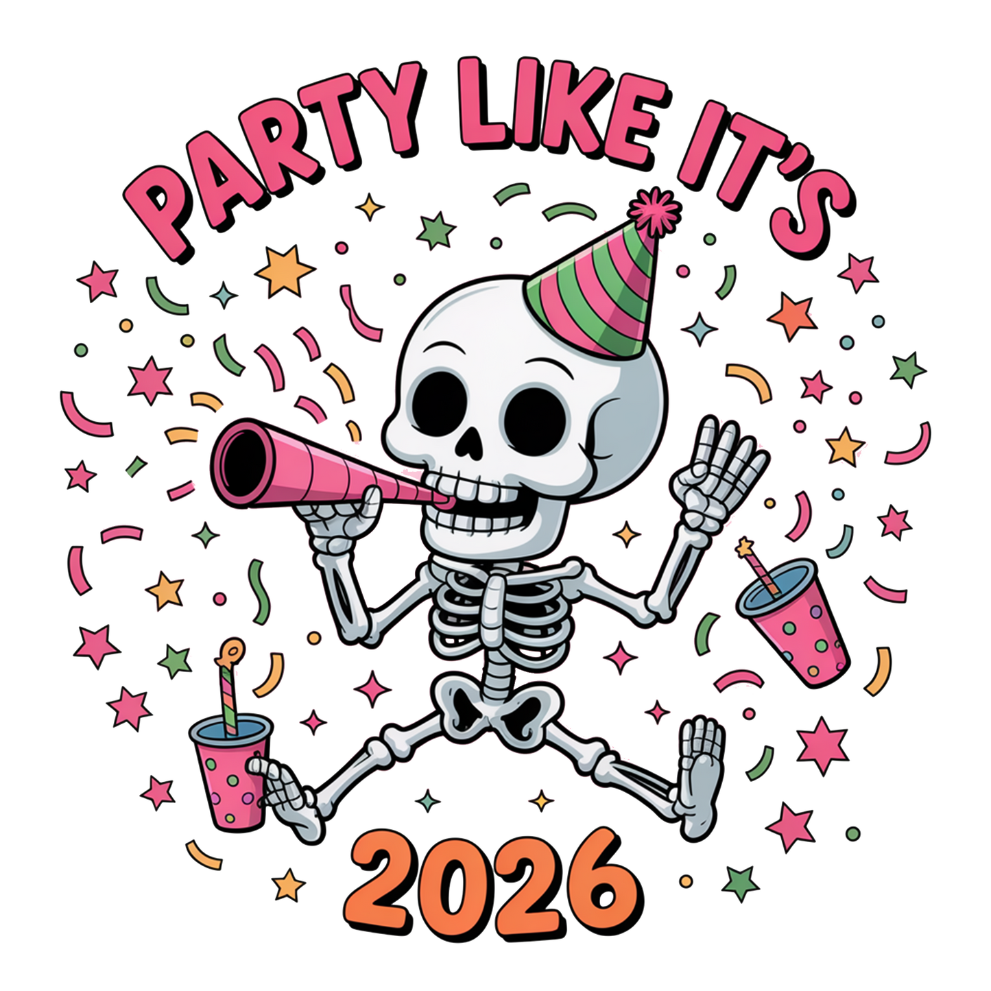 PARTY LIKE ITS 2026 SKELETON