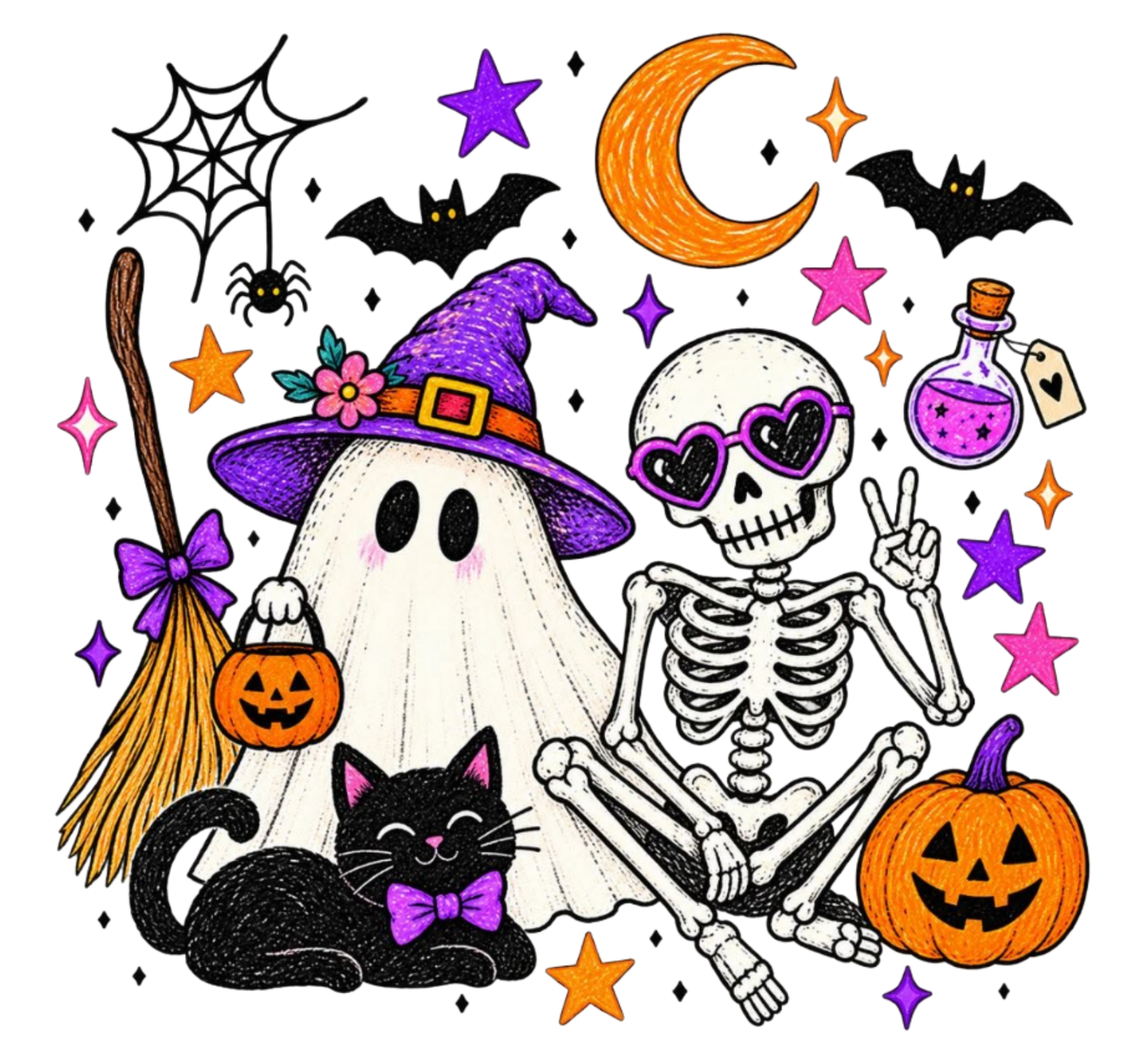 GHOST AND A SKELETON