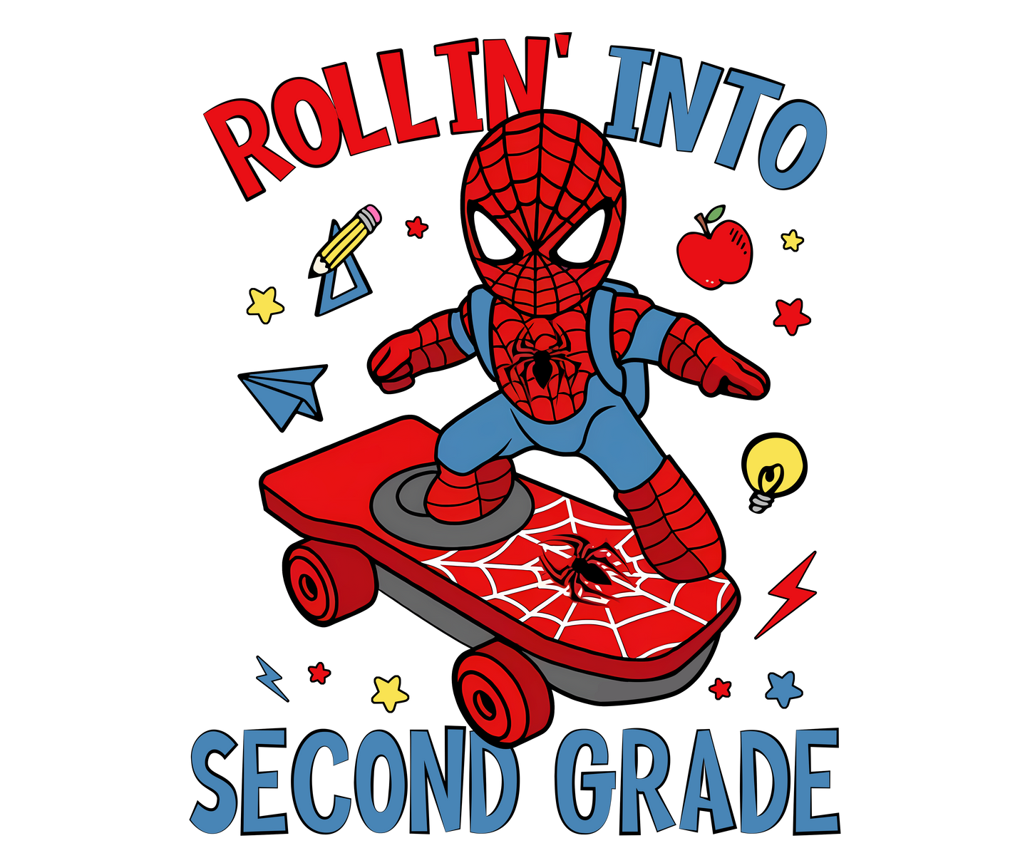 SPIDERMAN ROLLIN' INTO SECOND GRADE