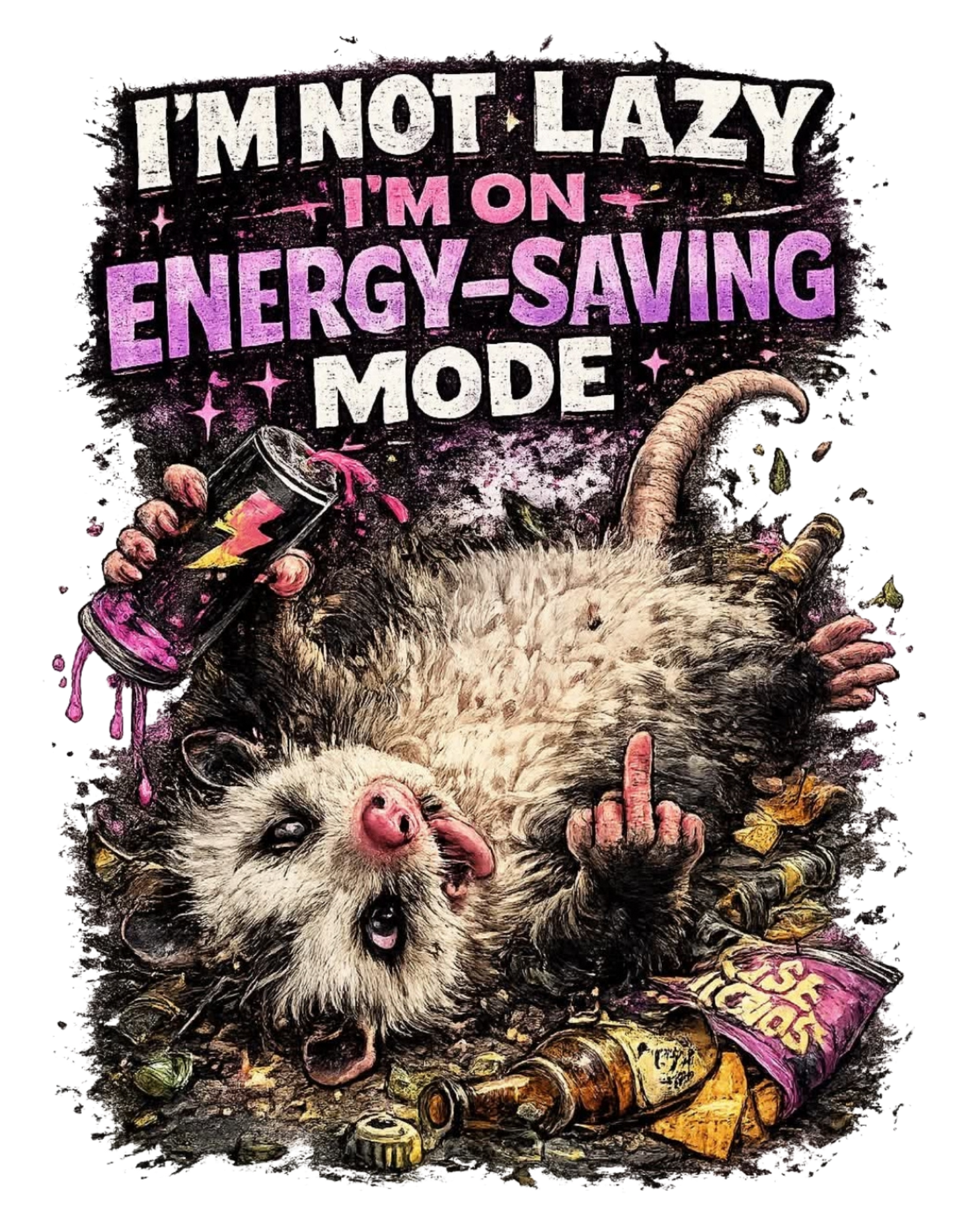 I'M NOT LAZY OPOSSUM
