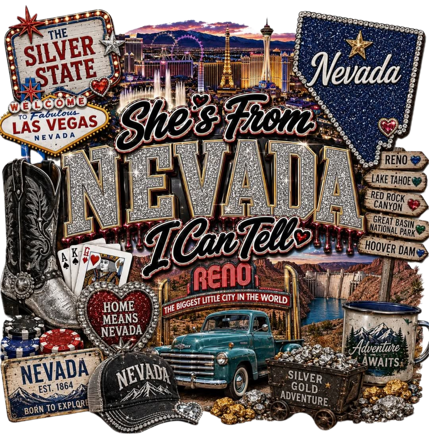 SHE'S FROM NEVADA I CAN TELL