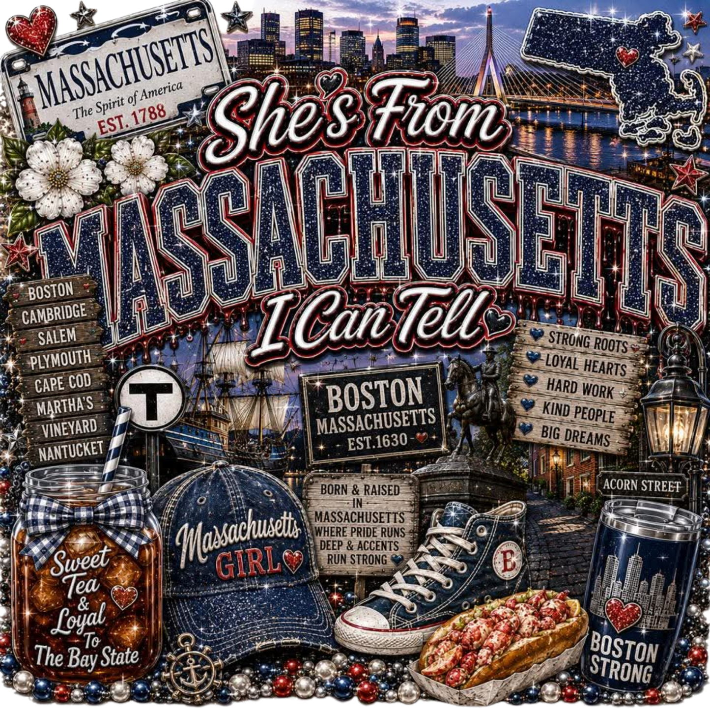 SHE'S FROM MASSACHUSETTS I CAN TELL
