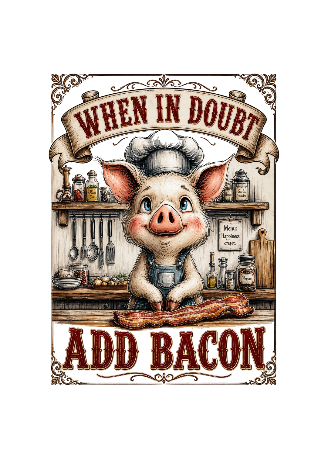 WHEN IN DOUBT ADD BACON