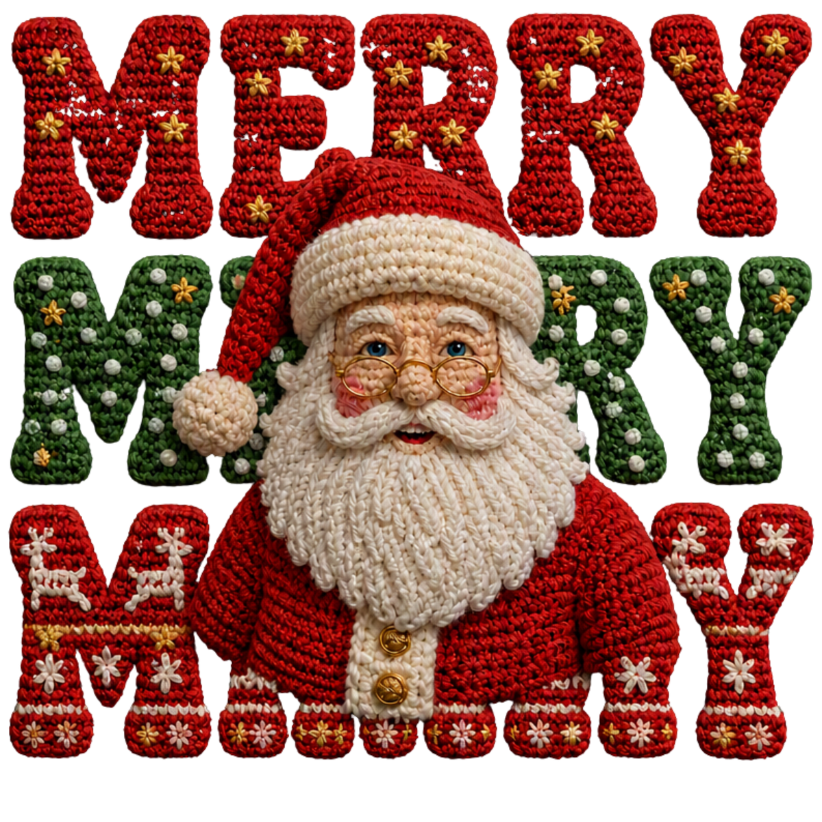 CROCHETED MERRY SANTA