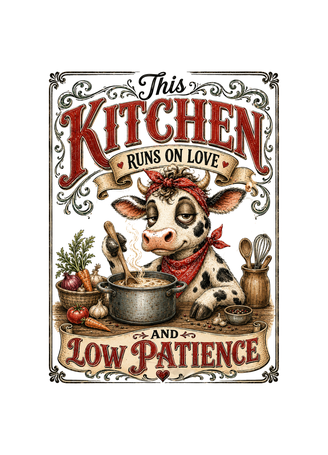 THIS KITCHEN RUNS ON LOW PATIENCE