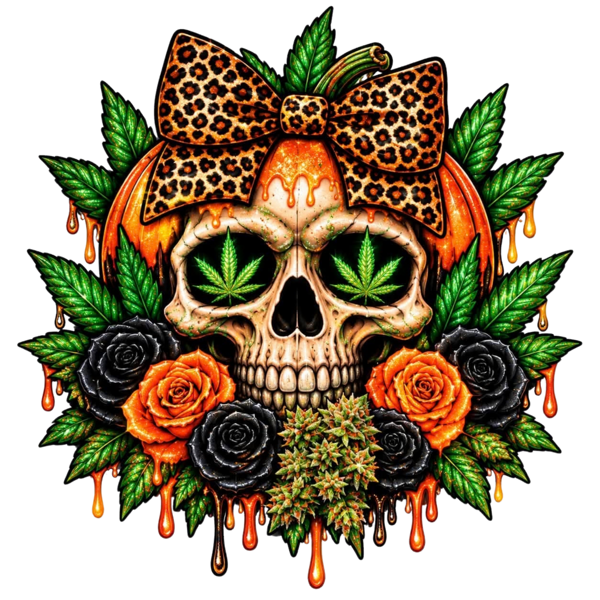 PUMPKIN SKULL 420