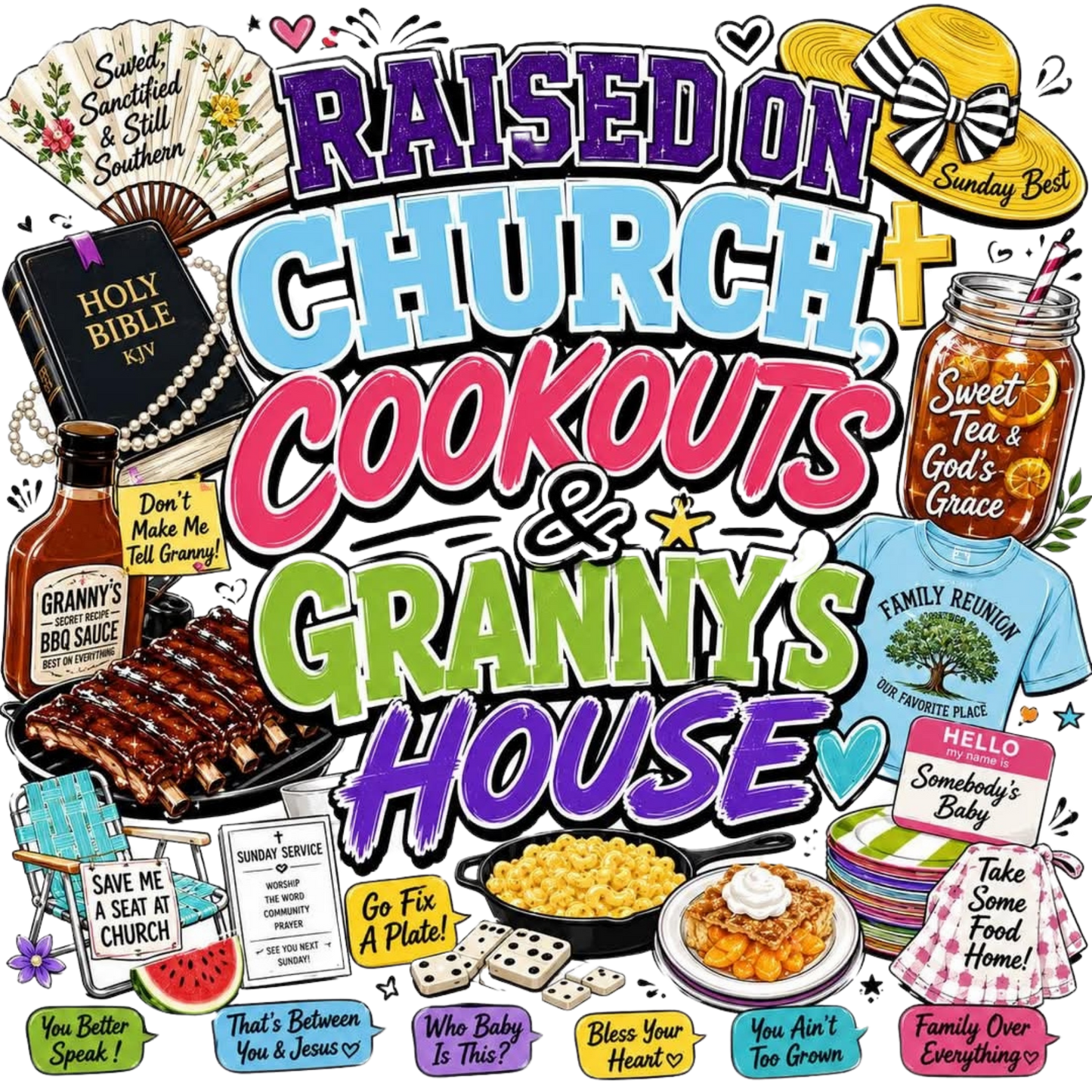 RAISED ON CHURCH COOKOUTS