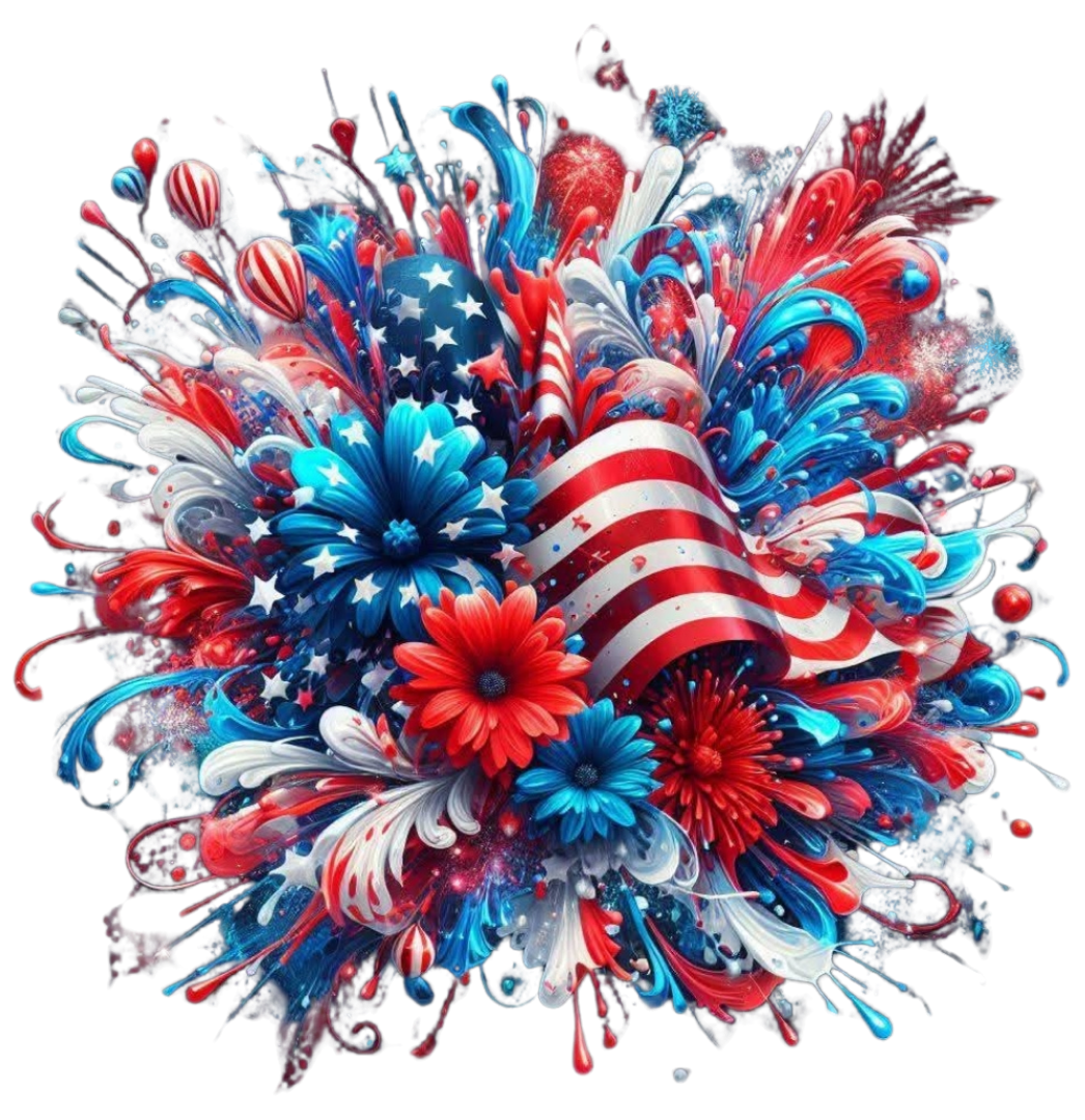 RED WHITE AND BLUE #128