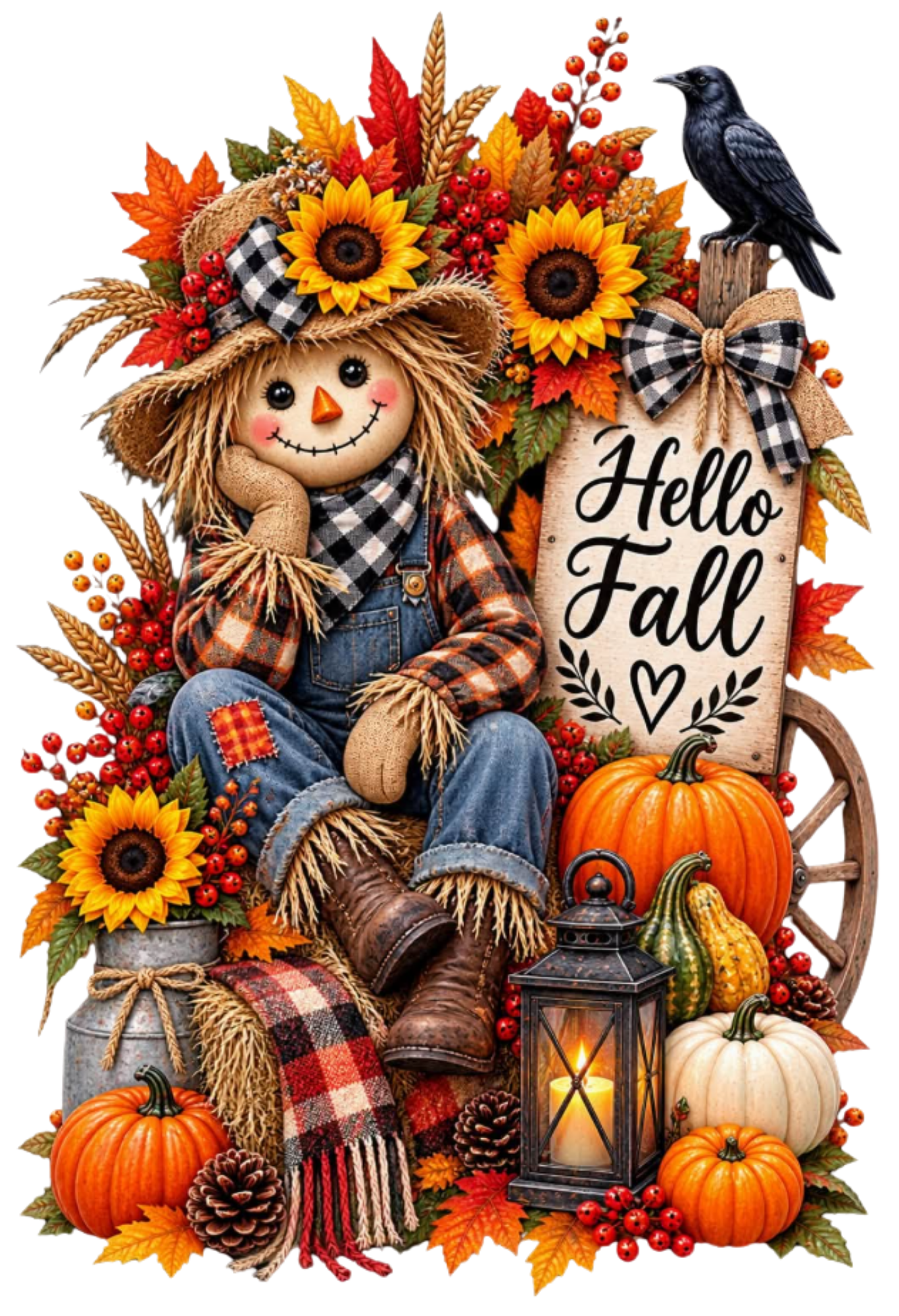 HELLO FALL SCARECROW