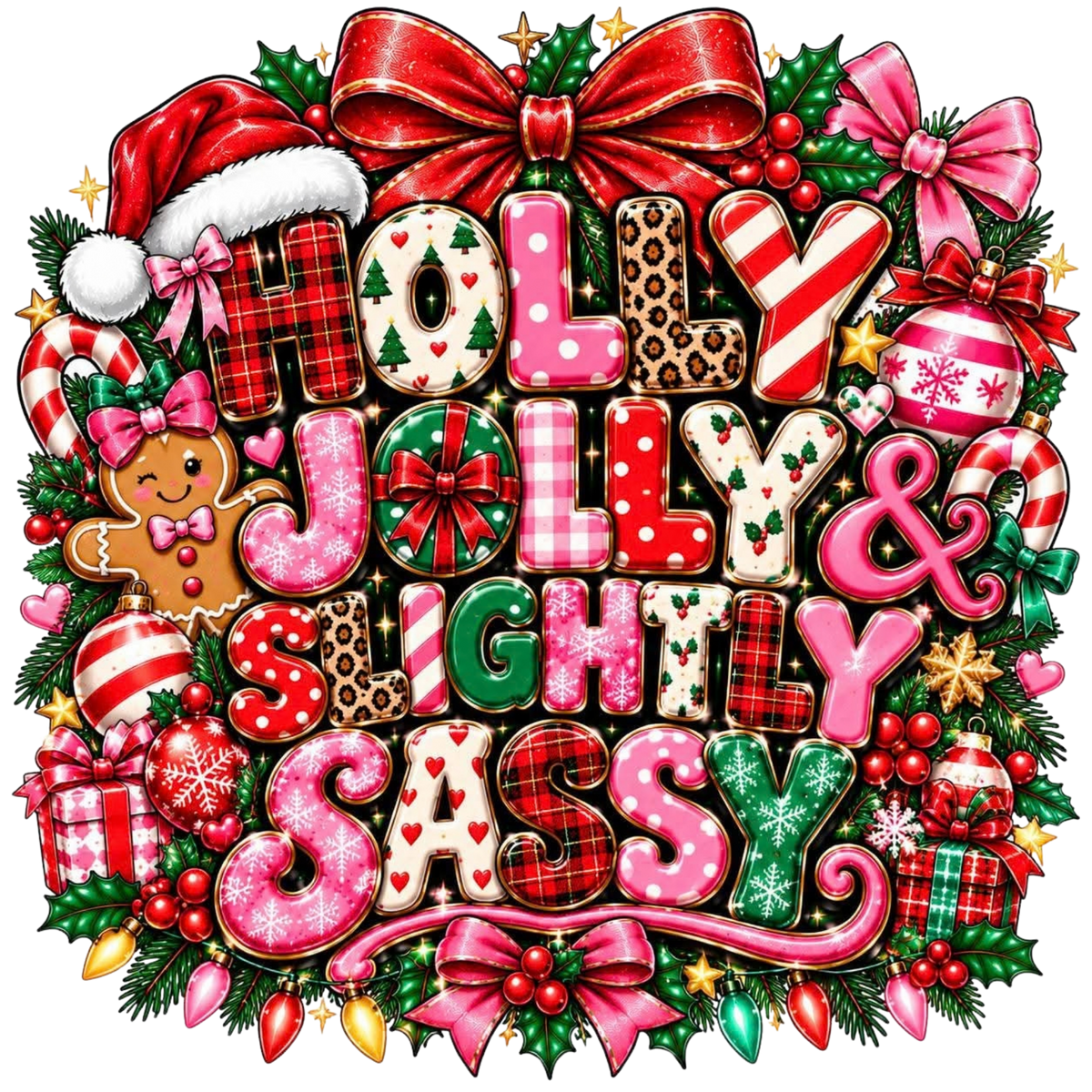 HOLLY JOLLY & SLIGHTLY SASSY