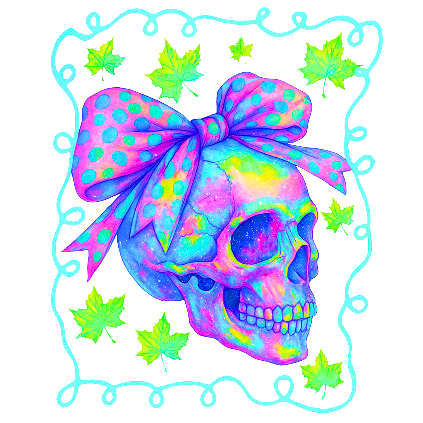 FLORESCENT SKULL
