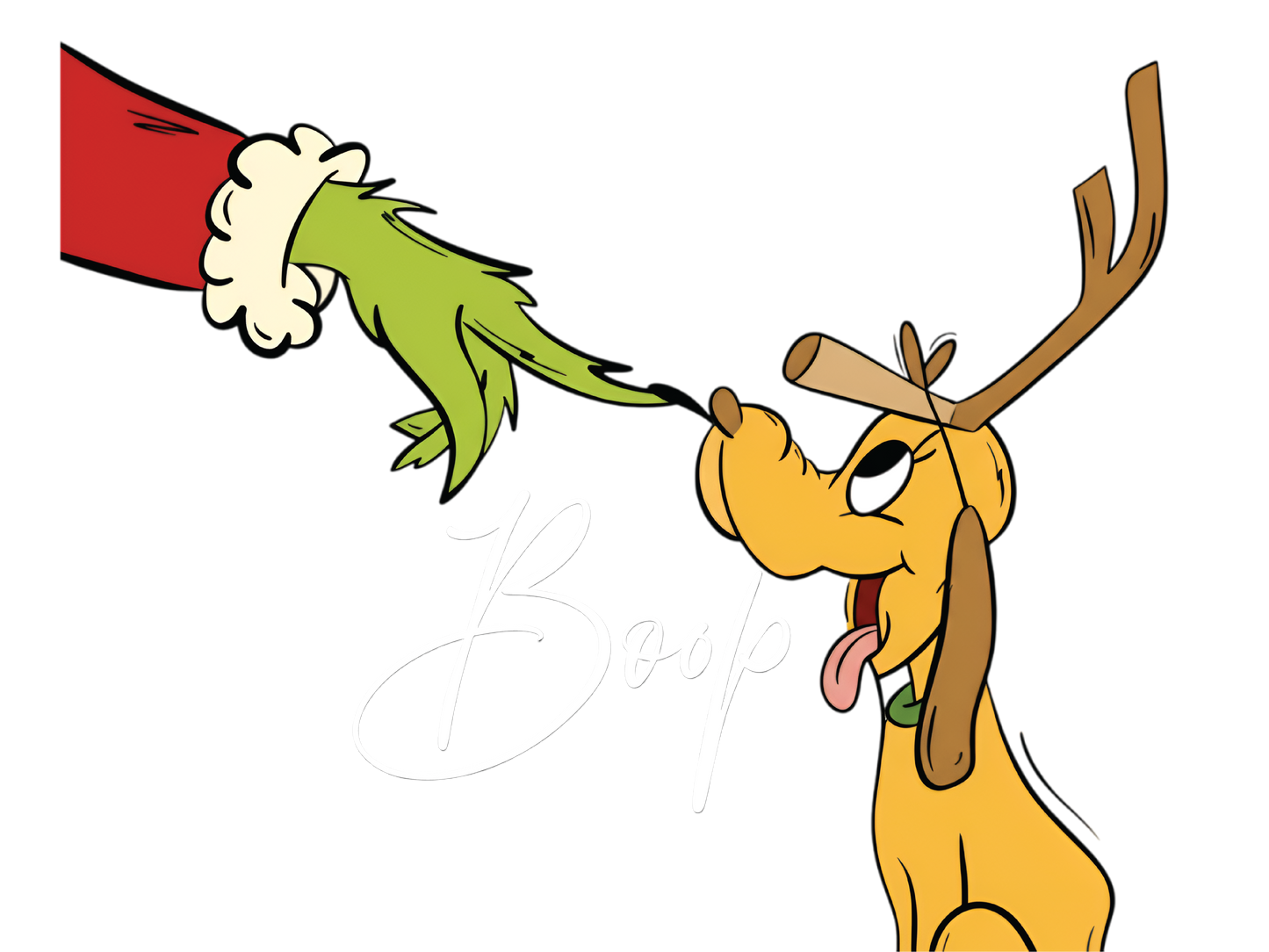 GRINCH BOOP WHITE LETTERS