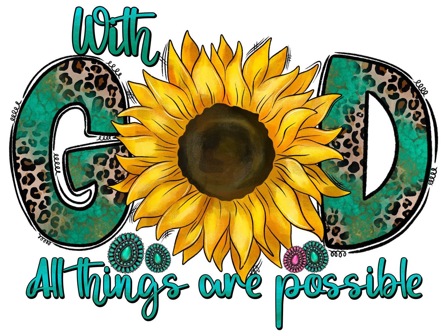 WITH GOD TEAL