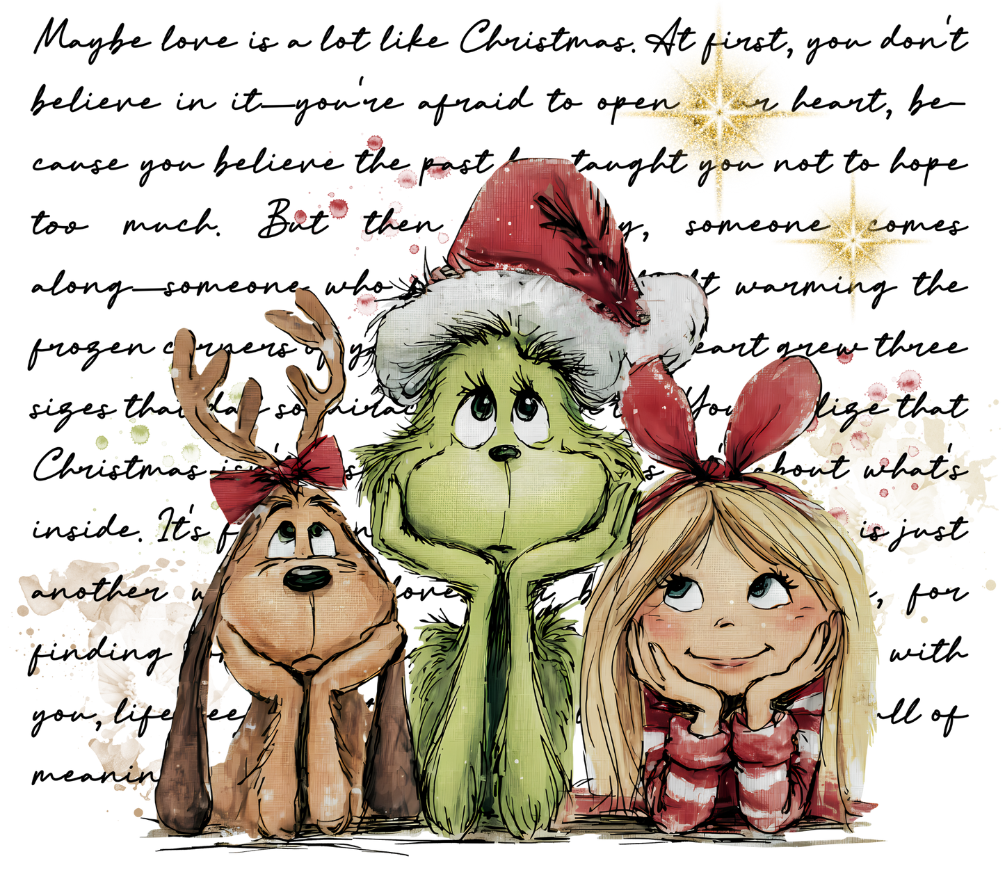 GRINCH MAX CINDY WITH WORDS