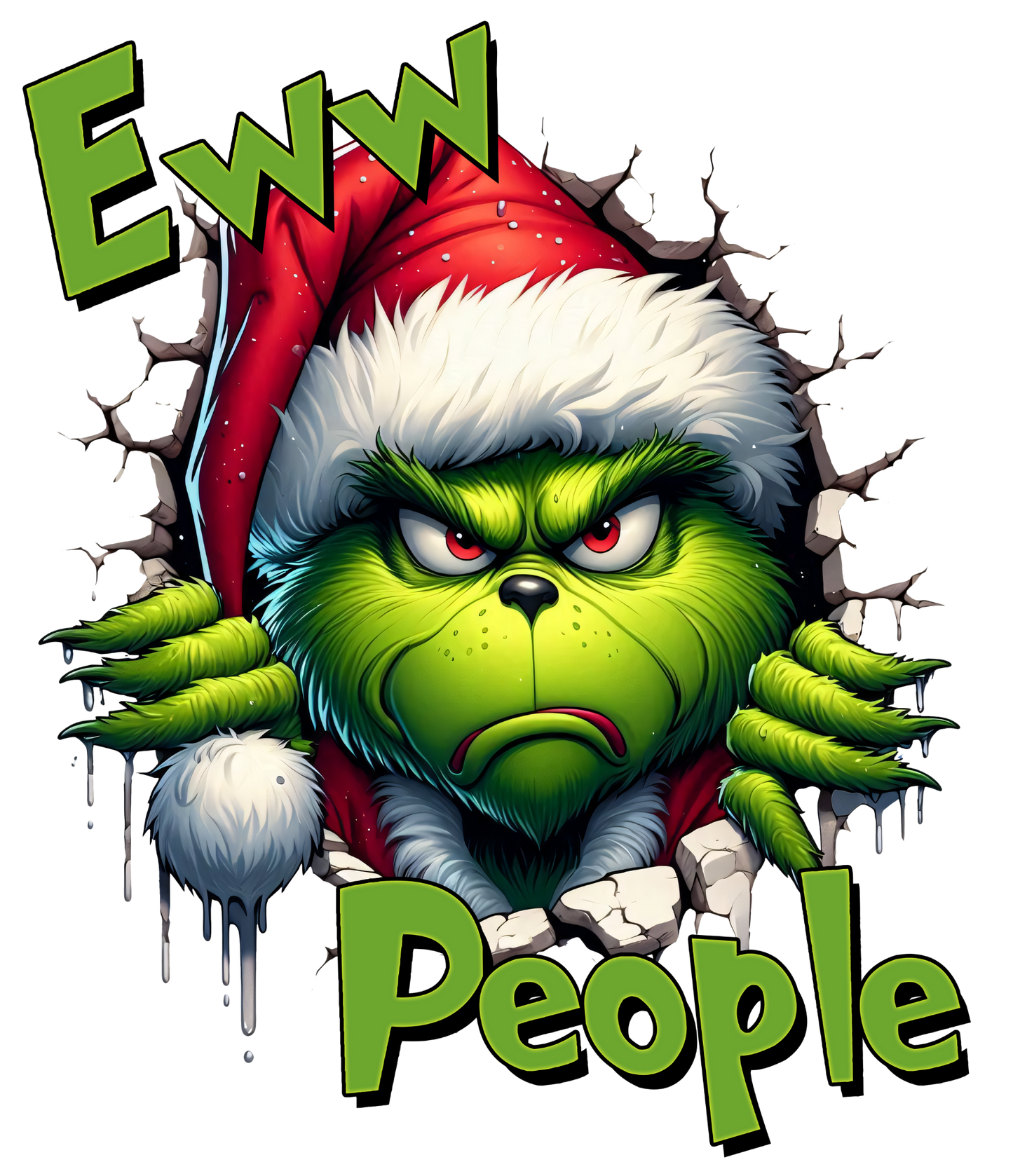 SANTA GRINCH EWW PEOPLE