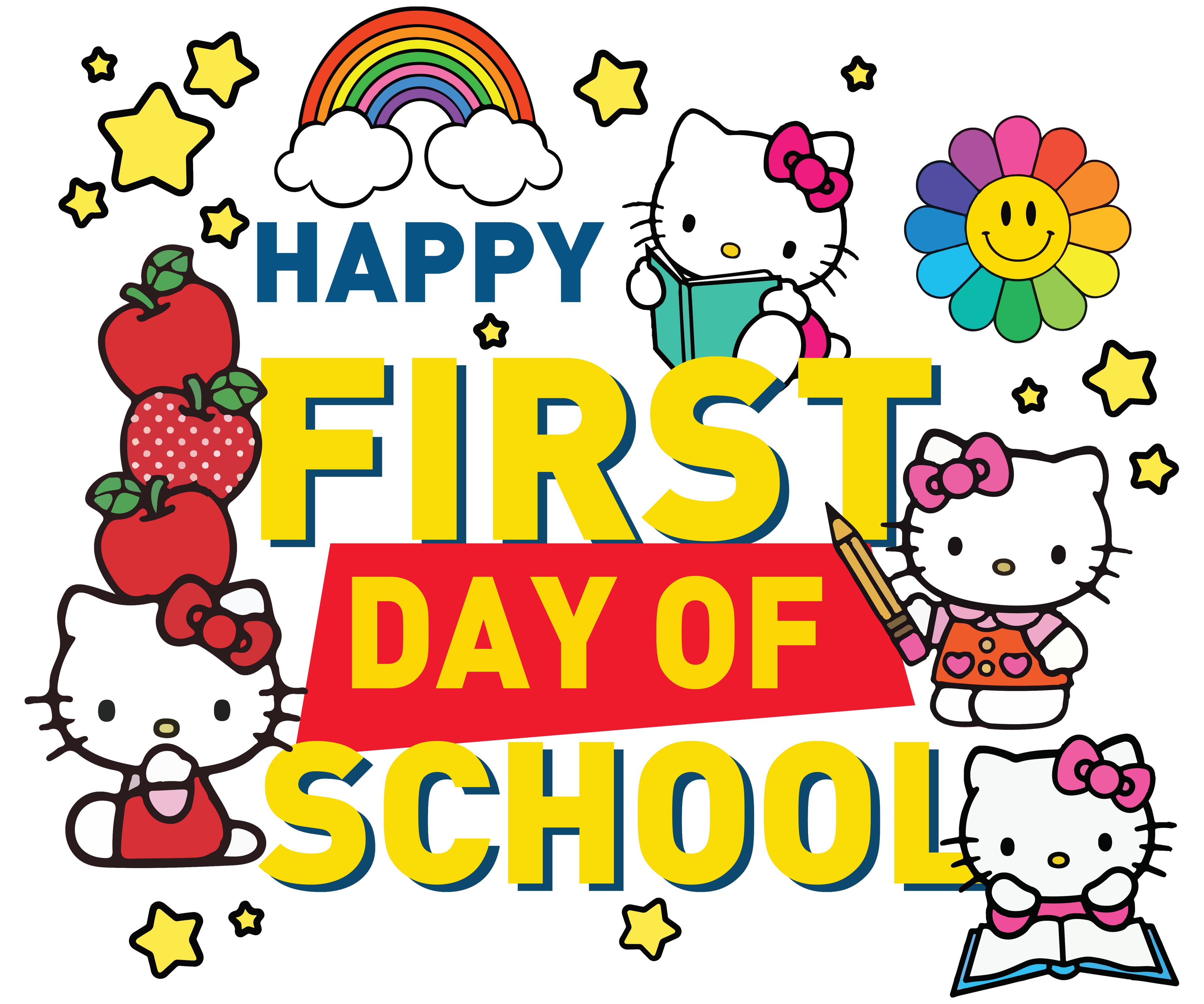 HELLO KITTY FIRST DAY OF SCHOOL