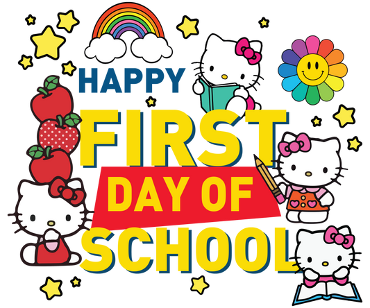 HELLO KITTY FIRST DAY OF SCHOOL