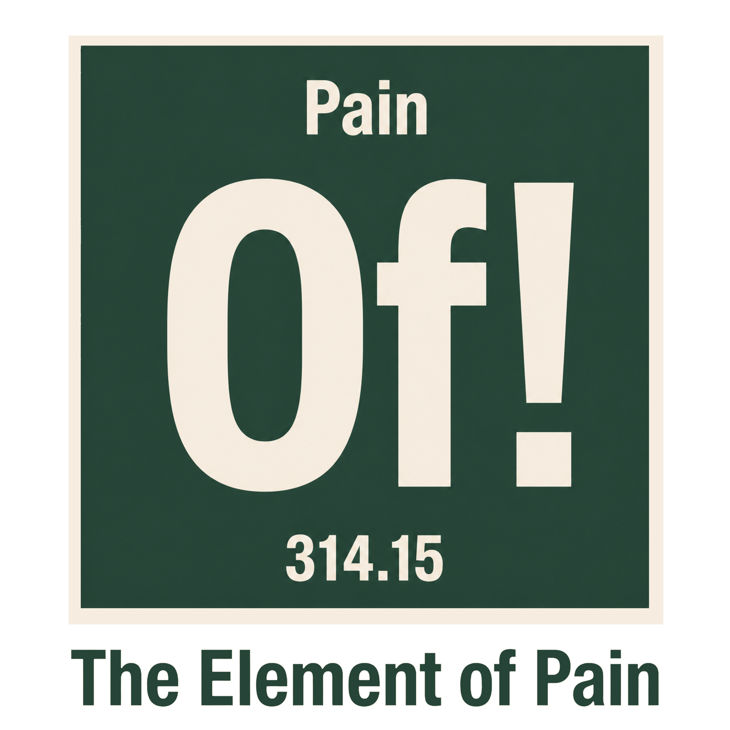 THE ELEMENT OF PAIN