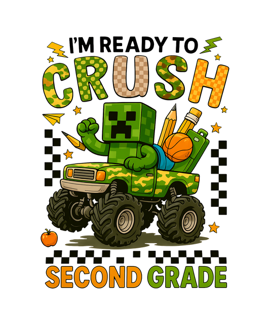 I'M READY TO CRUSH SECOND GRADE MINECRAFT