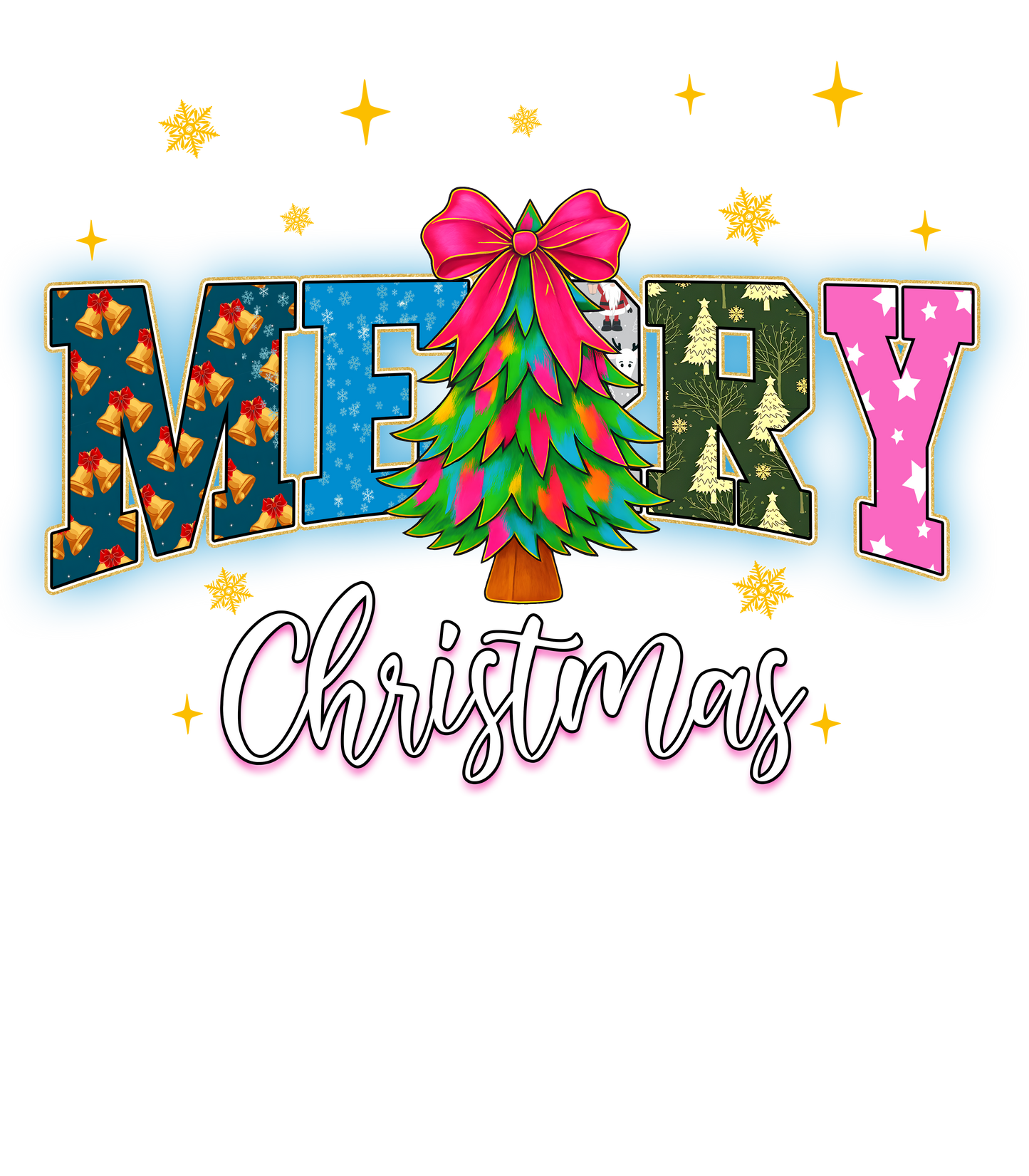MERRY CHRISTMAS WITH TREE