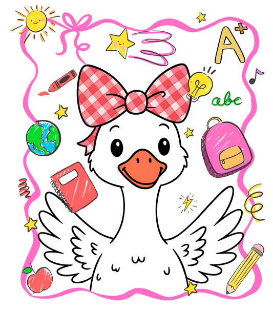 BACK TO SCHOOL GIRL GOOSE
