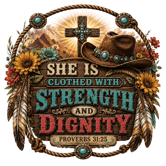 SHE IS CLOTHED WITH STRENGTH AND DIGNITY