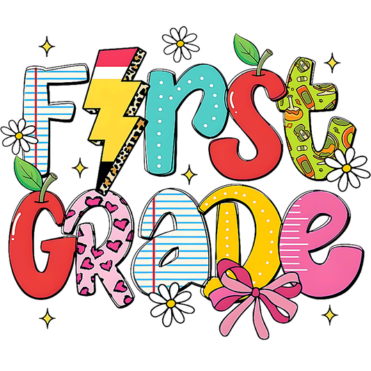 FIRST GRADE PATTERNED LETTERS