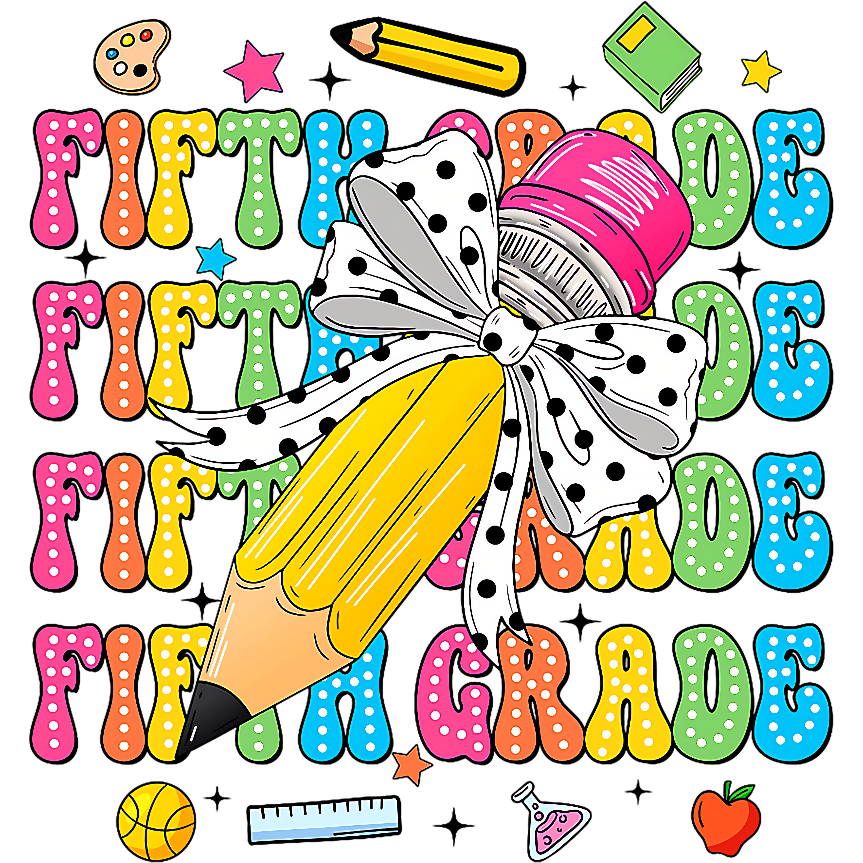 FIFTH GRADE RAINBOW LETTERS