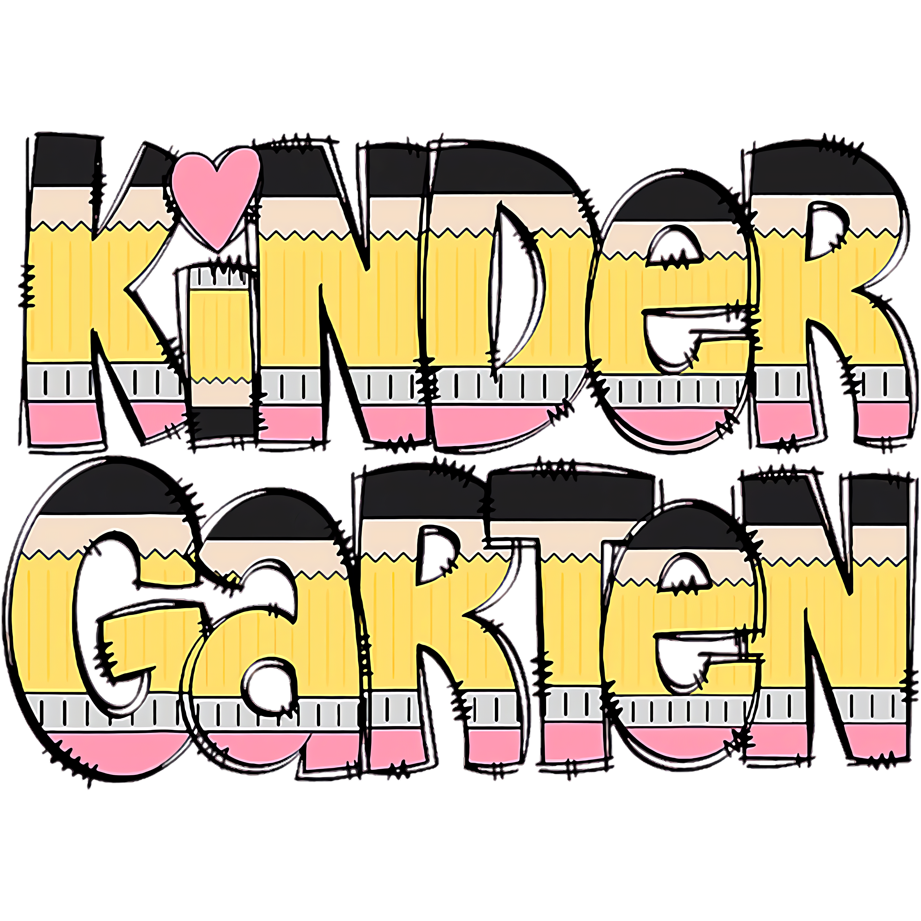 KINDERGARTEN PENCIL LETTERS