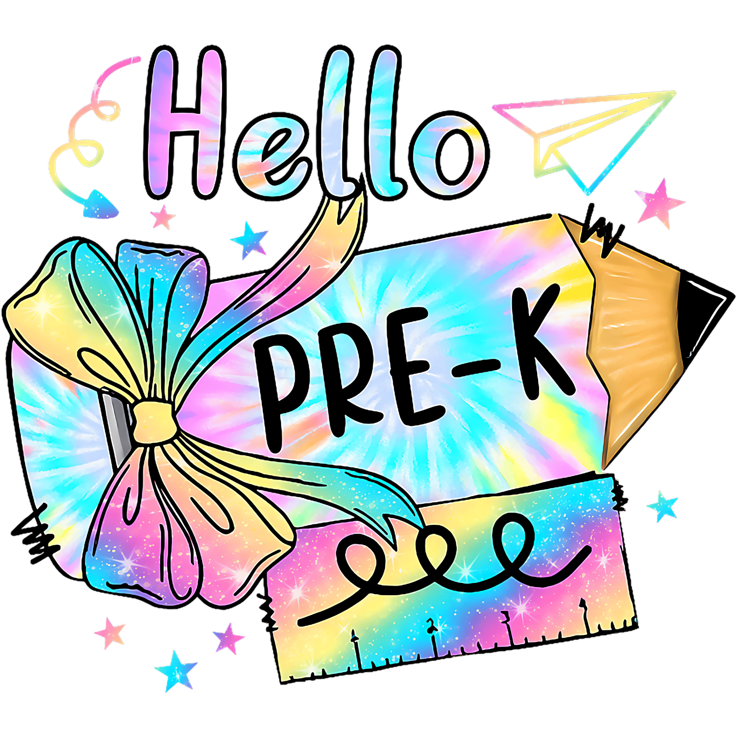 HELLO PRE-K TIE DYE